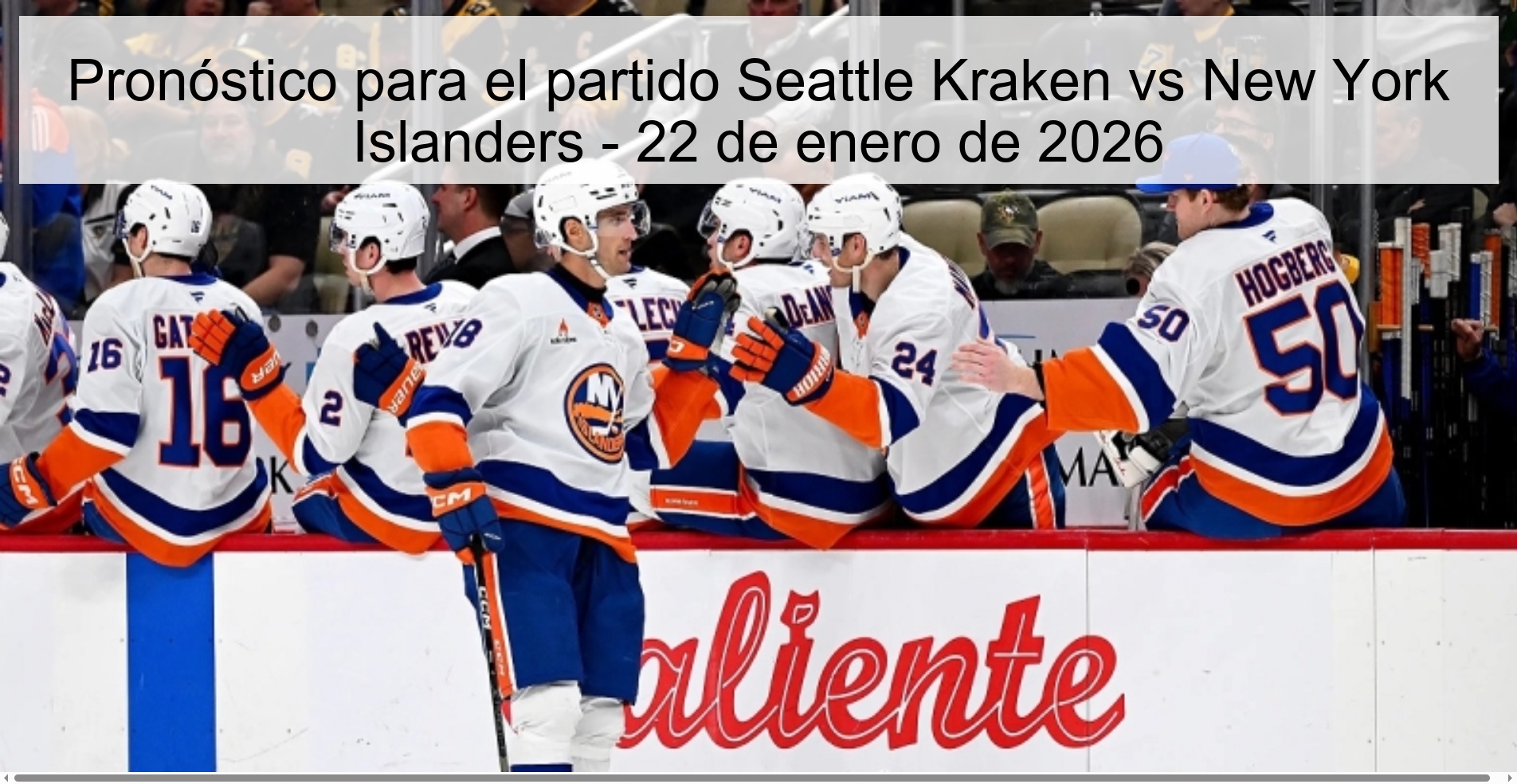 Pronóstico para el partido Seattle Kraken vs New York Islanders - 22 de enero de 2026