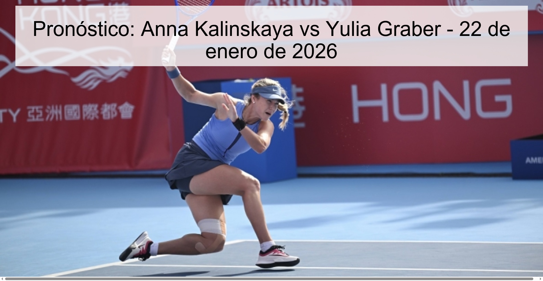 Prediction: Anna Kalinskaya vs Yulia Graber – January 22, 2026
