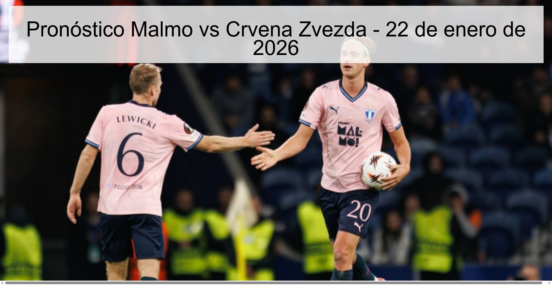 Malmo vs Crvena Zvezda Prediction – January 22, 2026