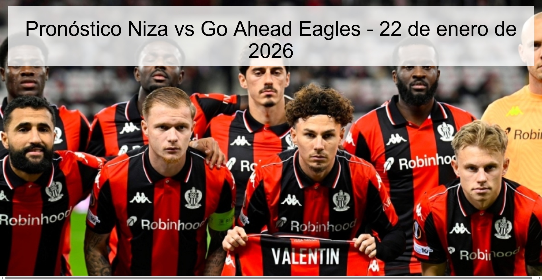 Nice vs Go Ahead Eagles Prediction – January 22, 2026