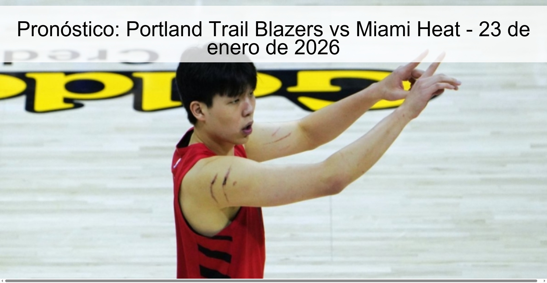 Pronóstico: Portland Trail Blazers vs Miami Heat - 23 de enero de 2026