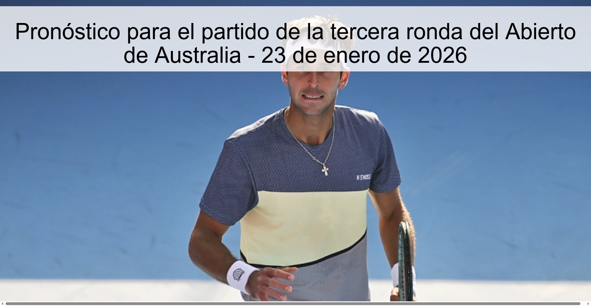 Australian Open Third Round Match Prediction – January 23, 2026