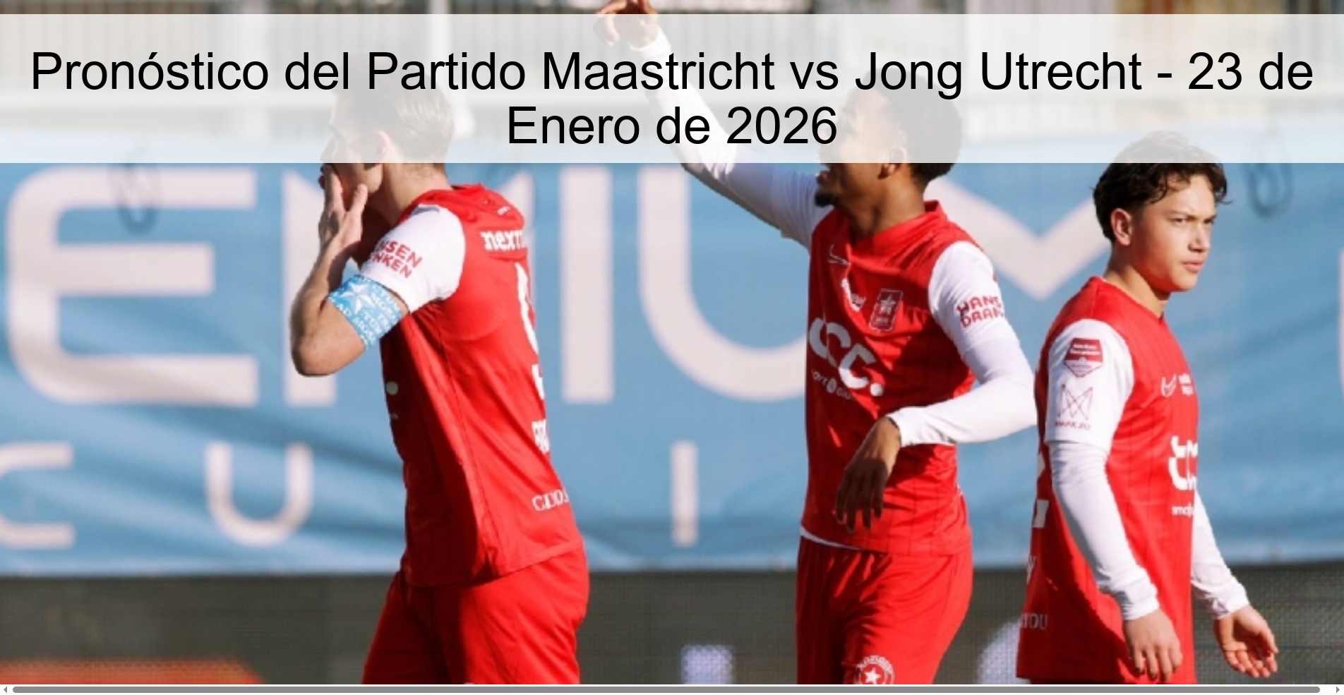 Maastricht vs Jong Utrecht Match Prediction - January 23, 2026