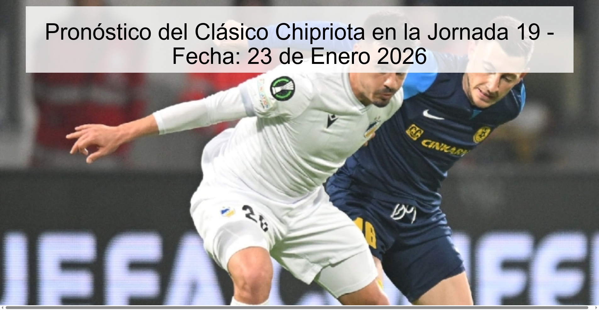 Cypriot Classic Prediction on Matchday 19 - Date: January 23, 2026
