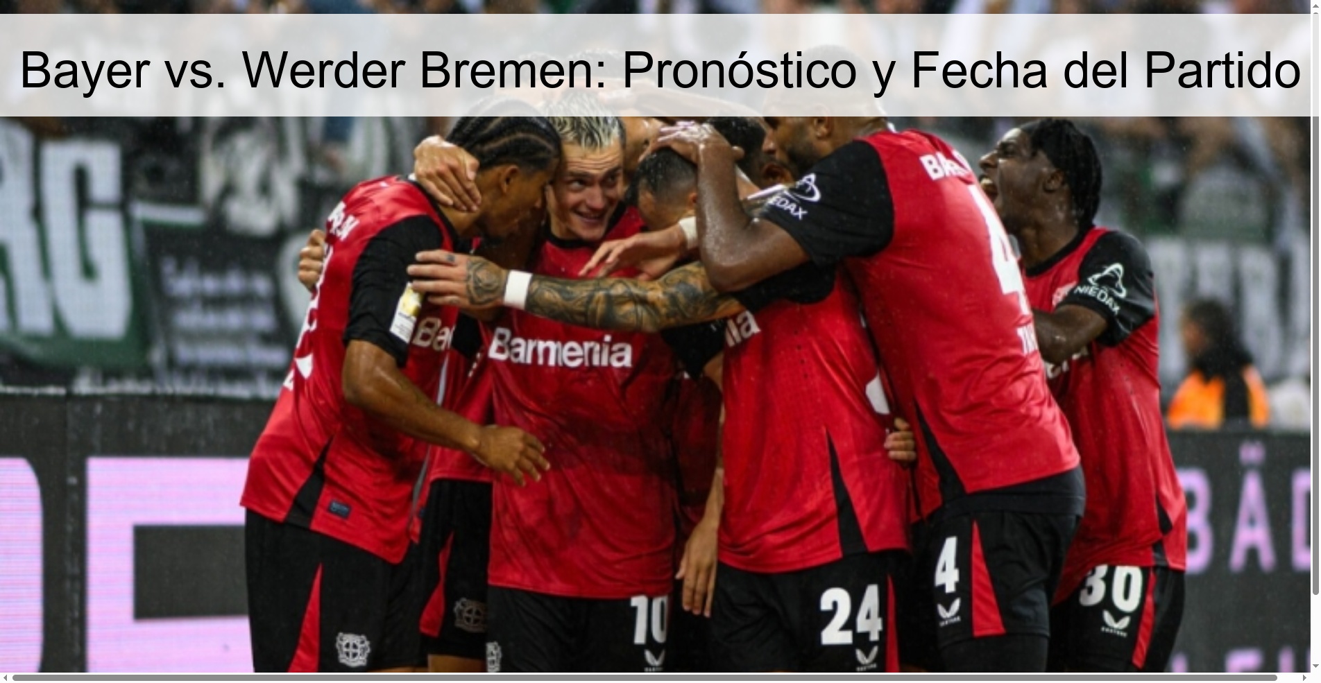 Bayer vs. Werder Bremen: Match Date and Prediction