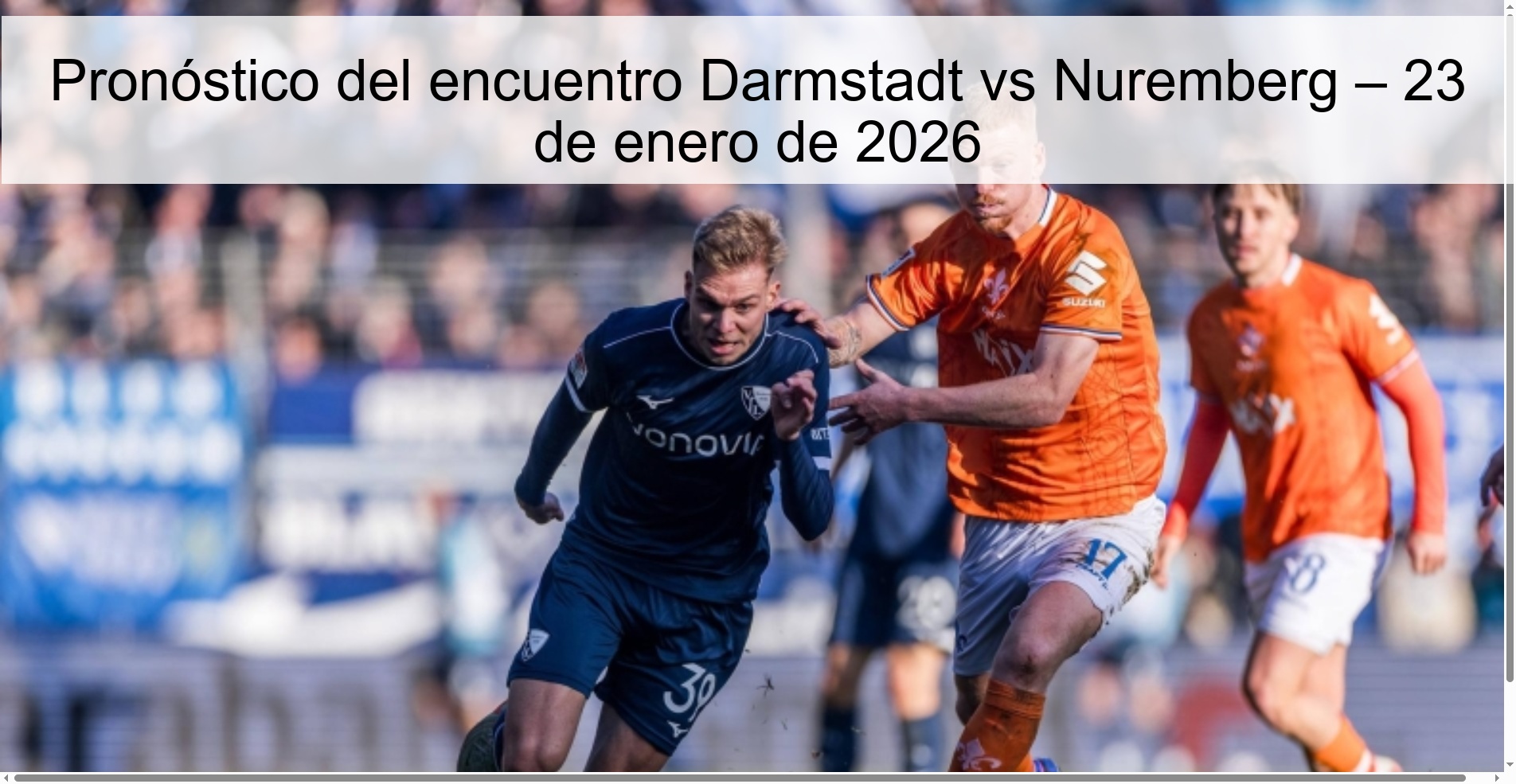 Darmstadt vs Nuremberg Prediction – January 23, 2026