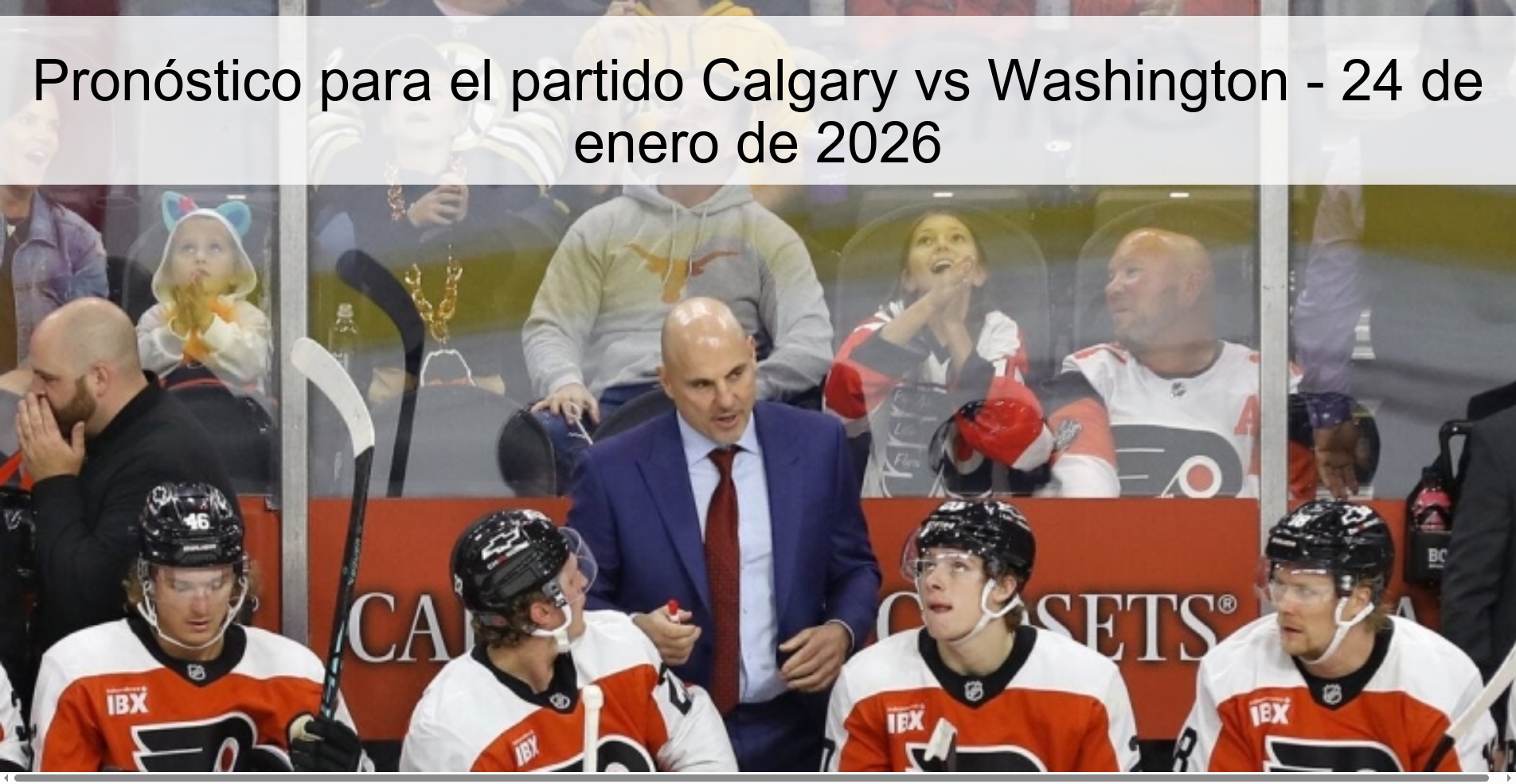 Prediction for the Calgary vs Washington match - January 24, 2026