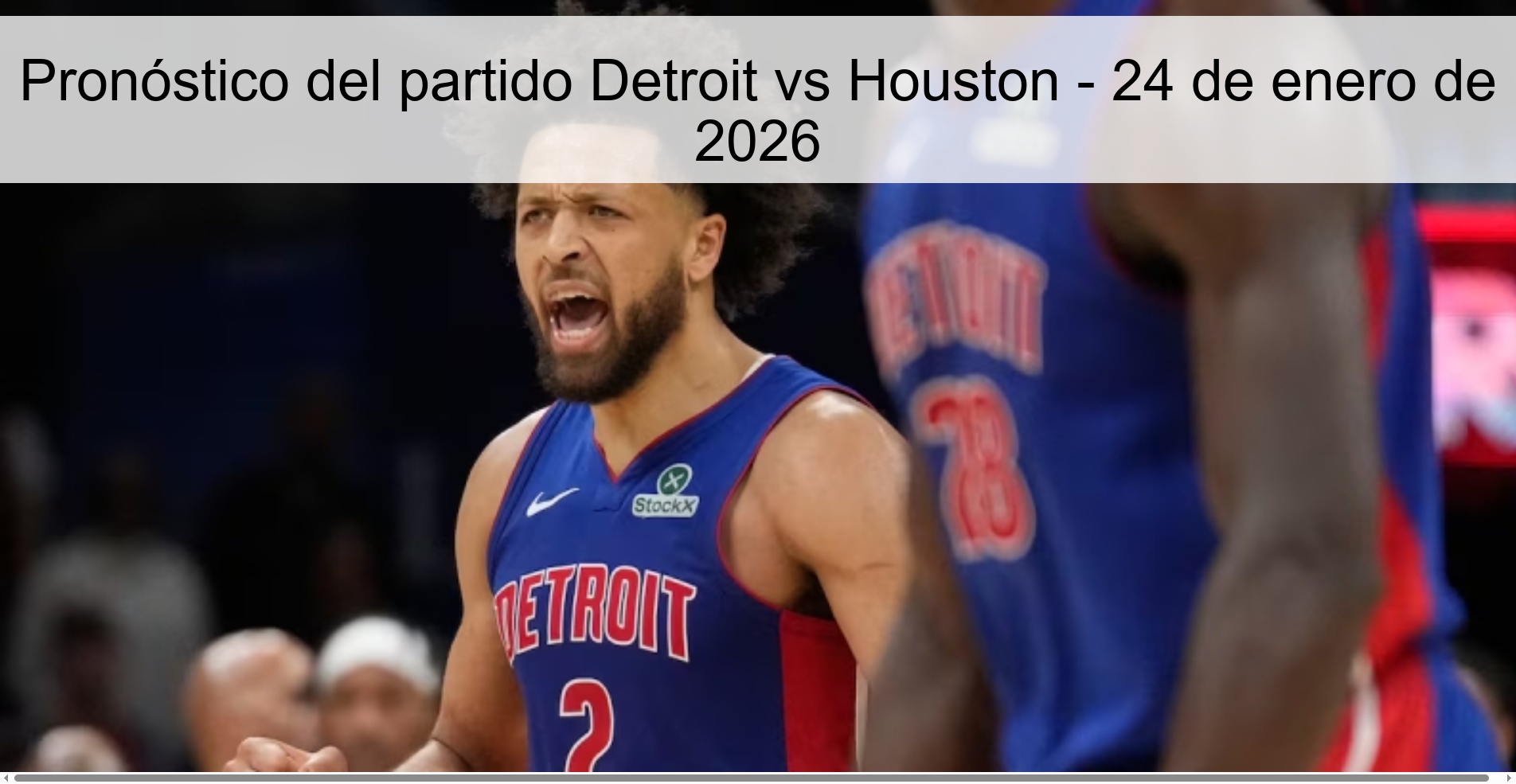 Detroit vs Houston Prediction – January 24, 2026