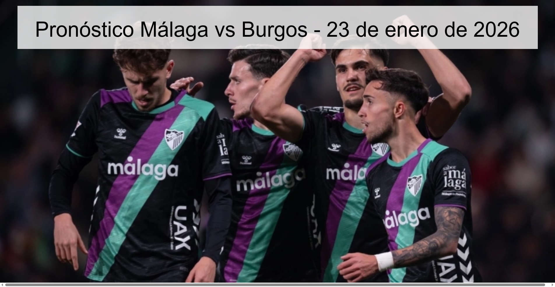 Pronóstico Málaga vs Burgos - 23 de enero de 2026