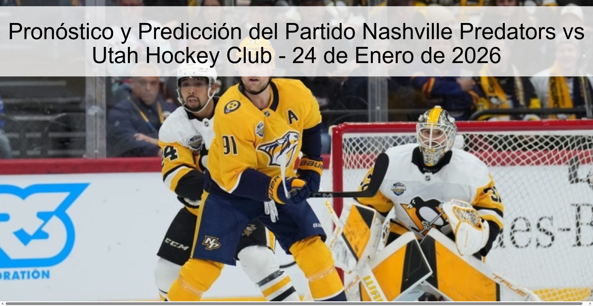 Nashville Predators vs Utah Hockey Club Preview and Prediction - January 24, 2026