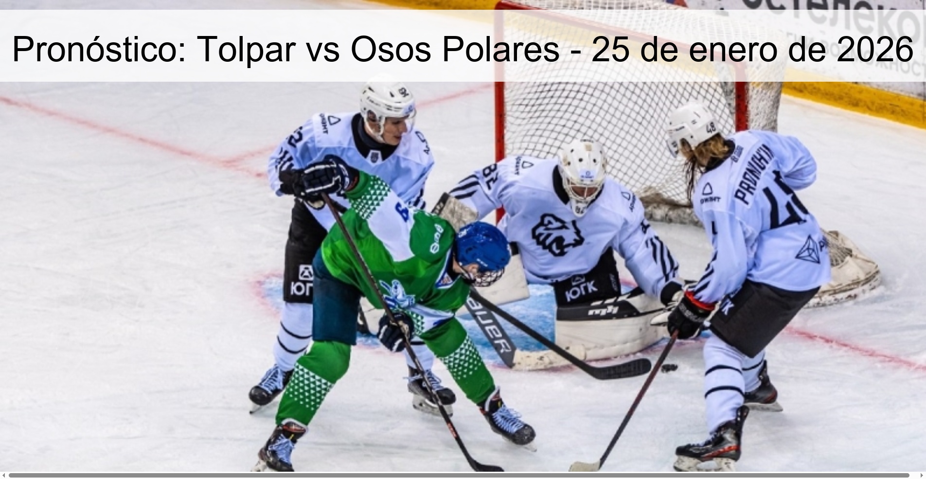 Prediction: Tolpar vs Polar Bears - January 25, 2026