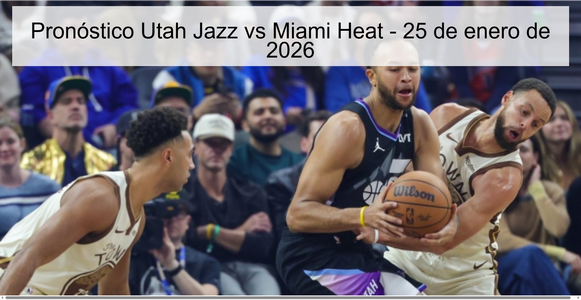 Pronóstico Utah Jazz vs Miami Heat - 25 de enero de 2026