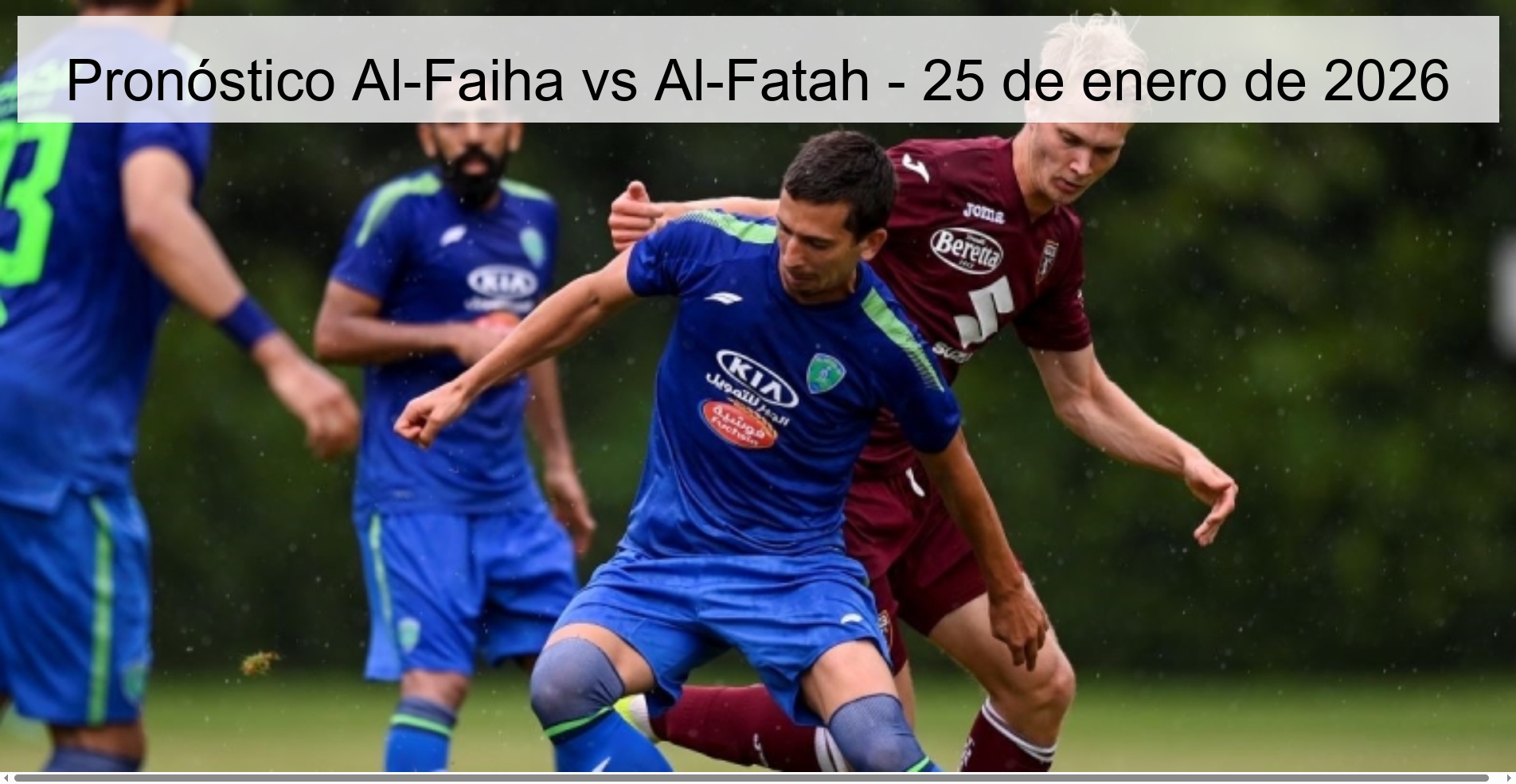 Pronóstico Al-Faiha vs Al-Fatah - 25 de enero de 2026