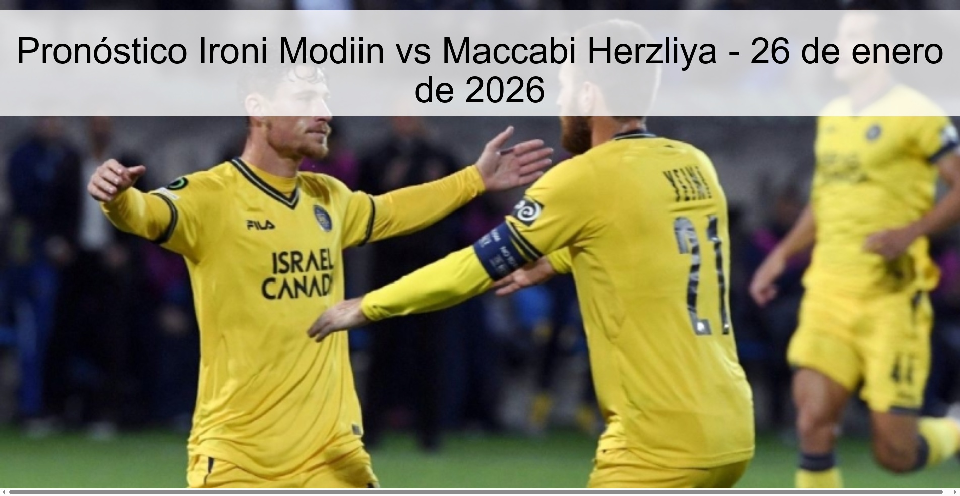 Ironi Modiin vs Maccabi Herzliya Prediction – January 26, 2026
