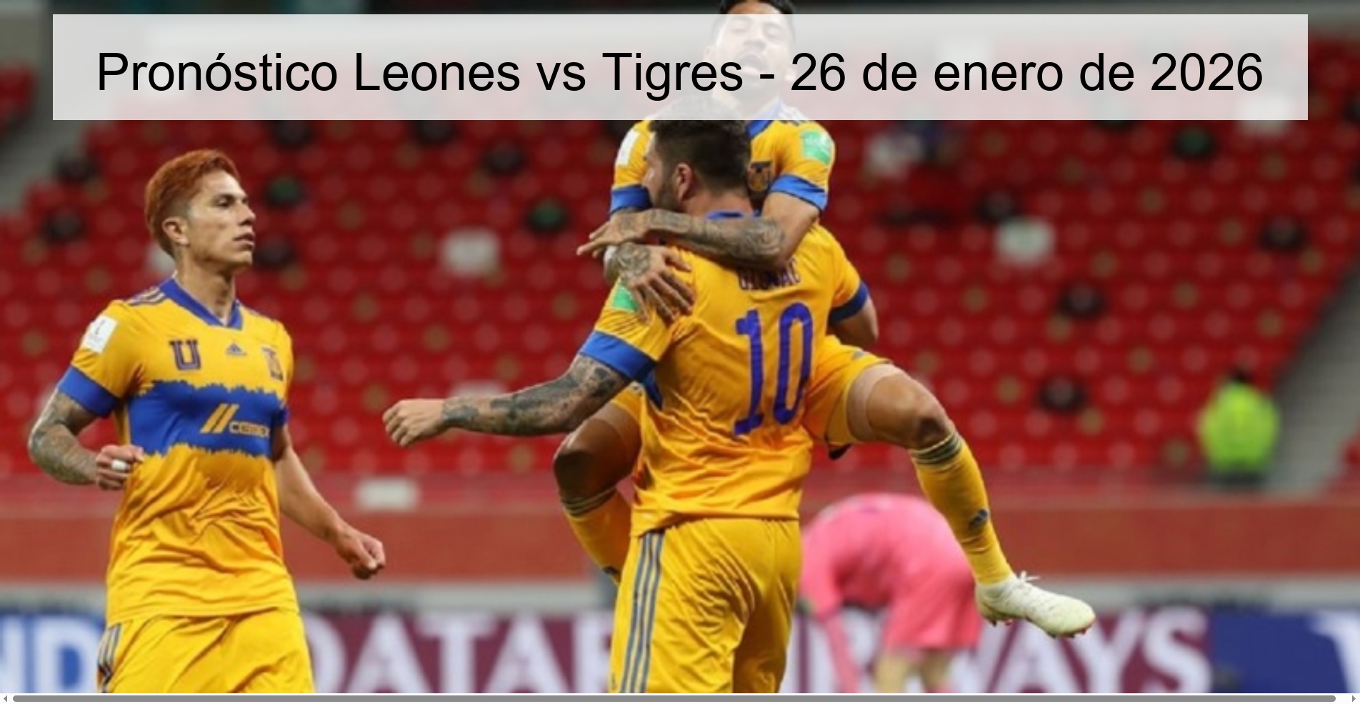 Pronóstico Leones vs Tigres - 26 de enero de 2026