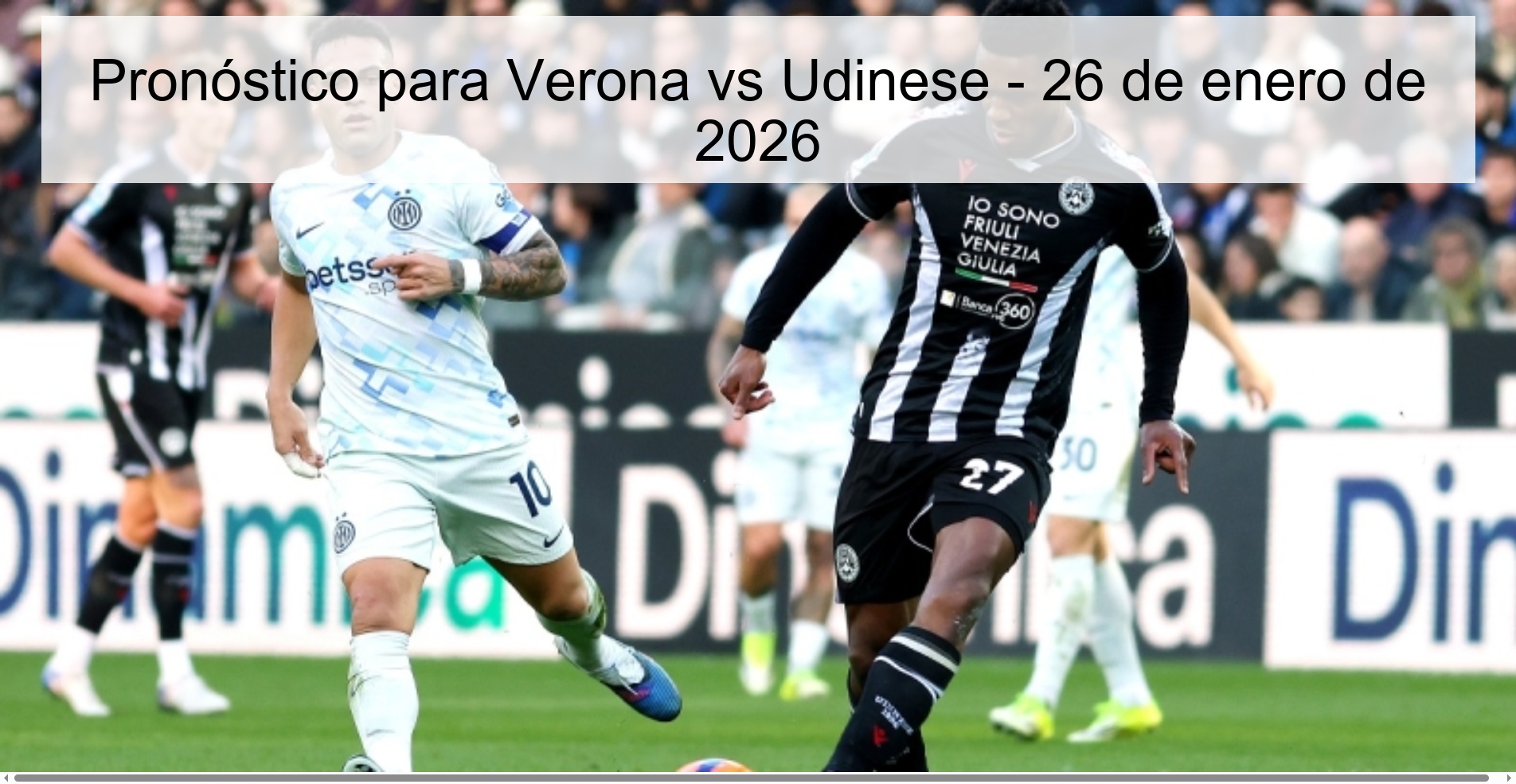 Prediction for Verona vs Udinese – January 26, 2026