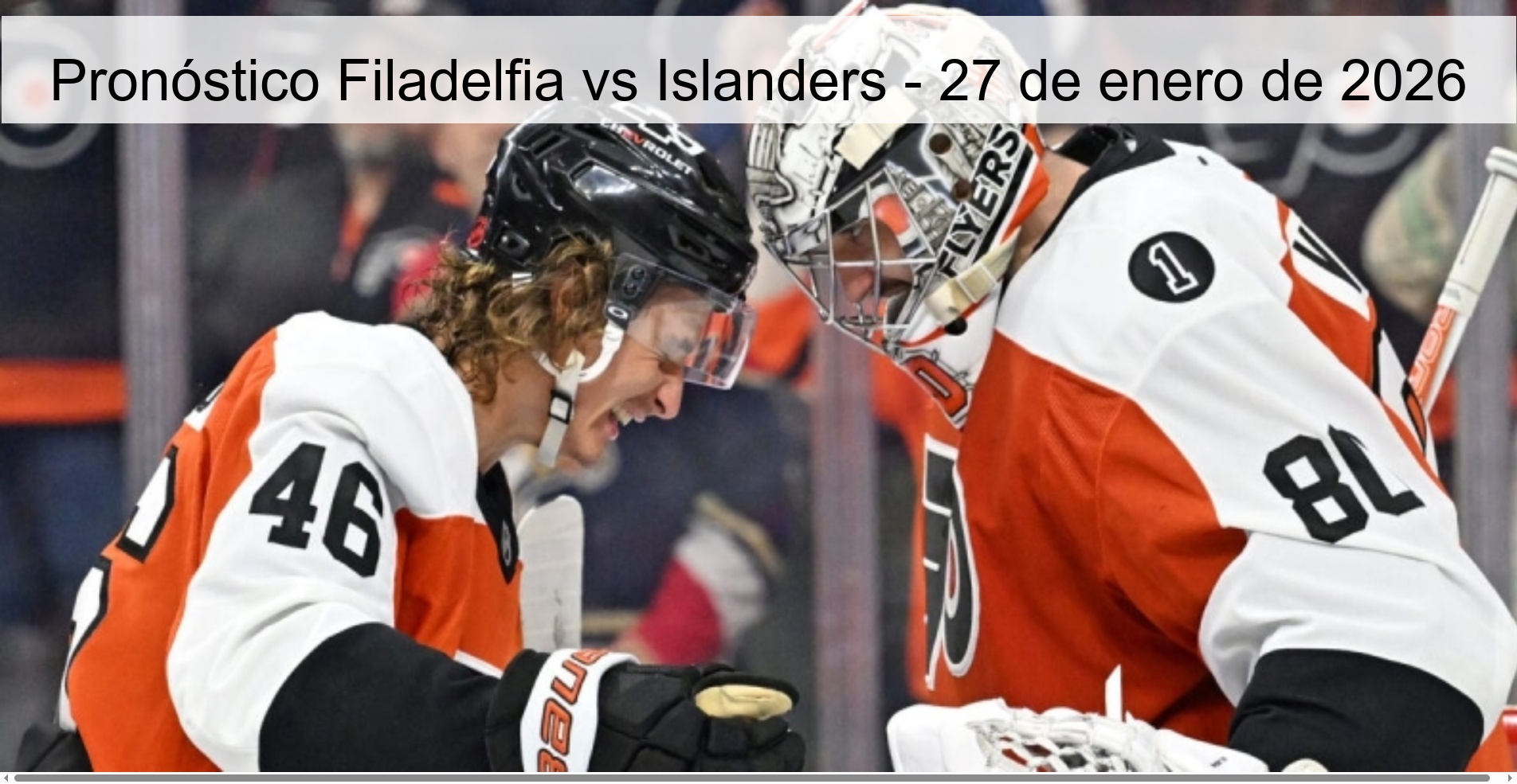 Philadelphia vs Islanders Prediction – January 27, 2026