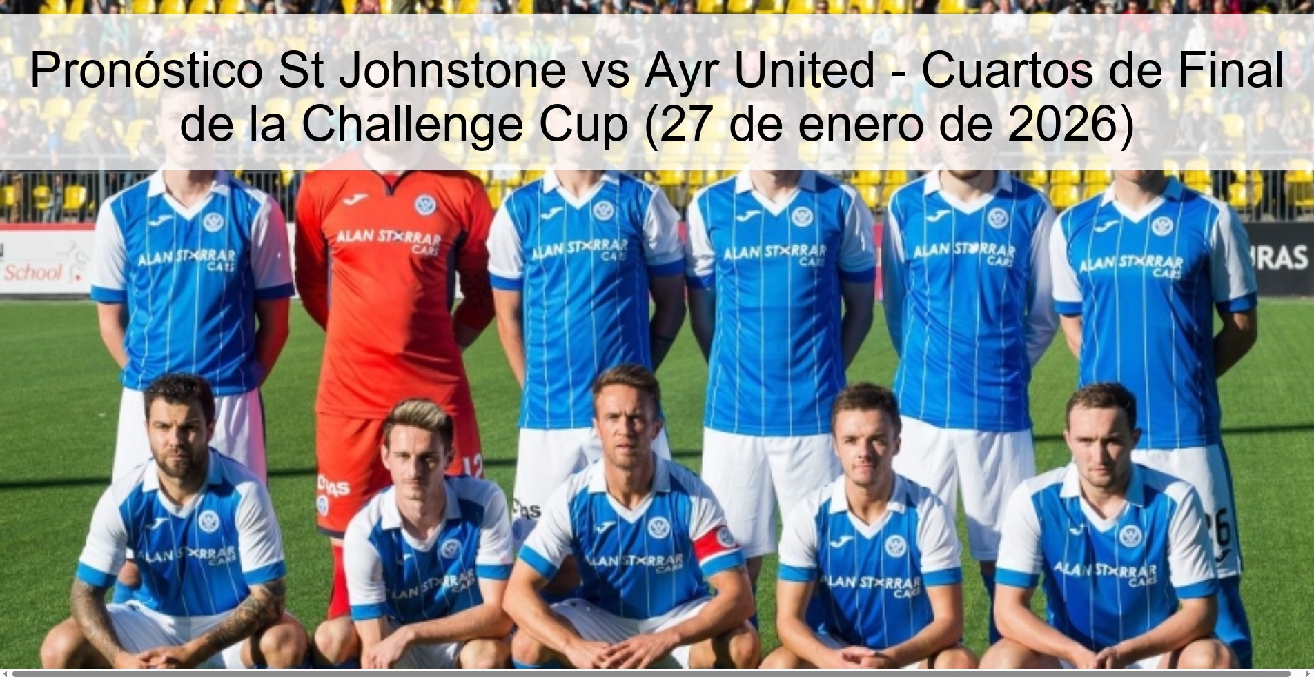 St Johnstone vs Ayr United Prediction – Challenge Cup Quarter Final (January 27, 2026)