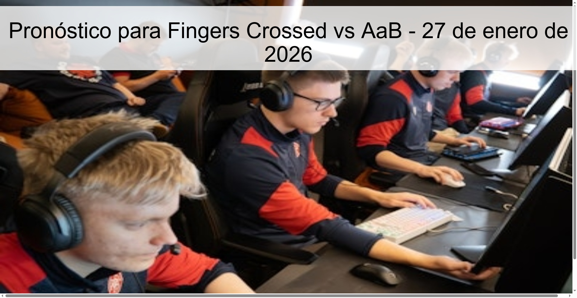 Pronóstico para Fingers Crossed vs AaB - 27 de enero de 2026
