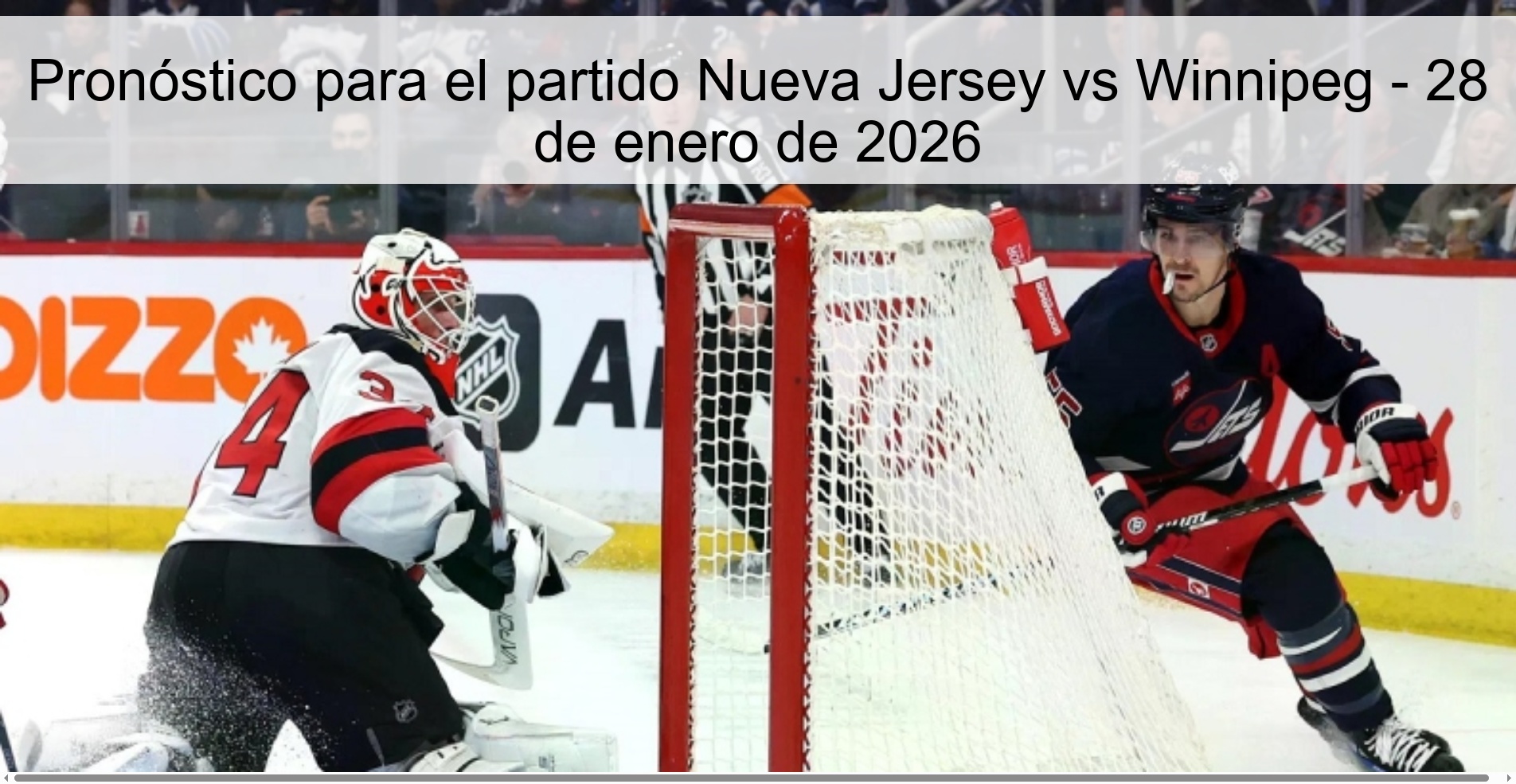 Pronóstico para el partido Nueva Jersey vs Winnipeg - 28 de enero de 2026