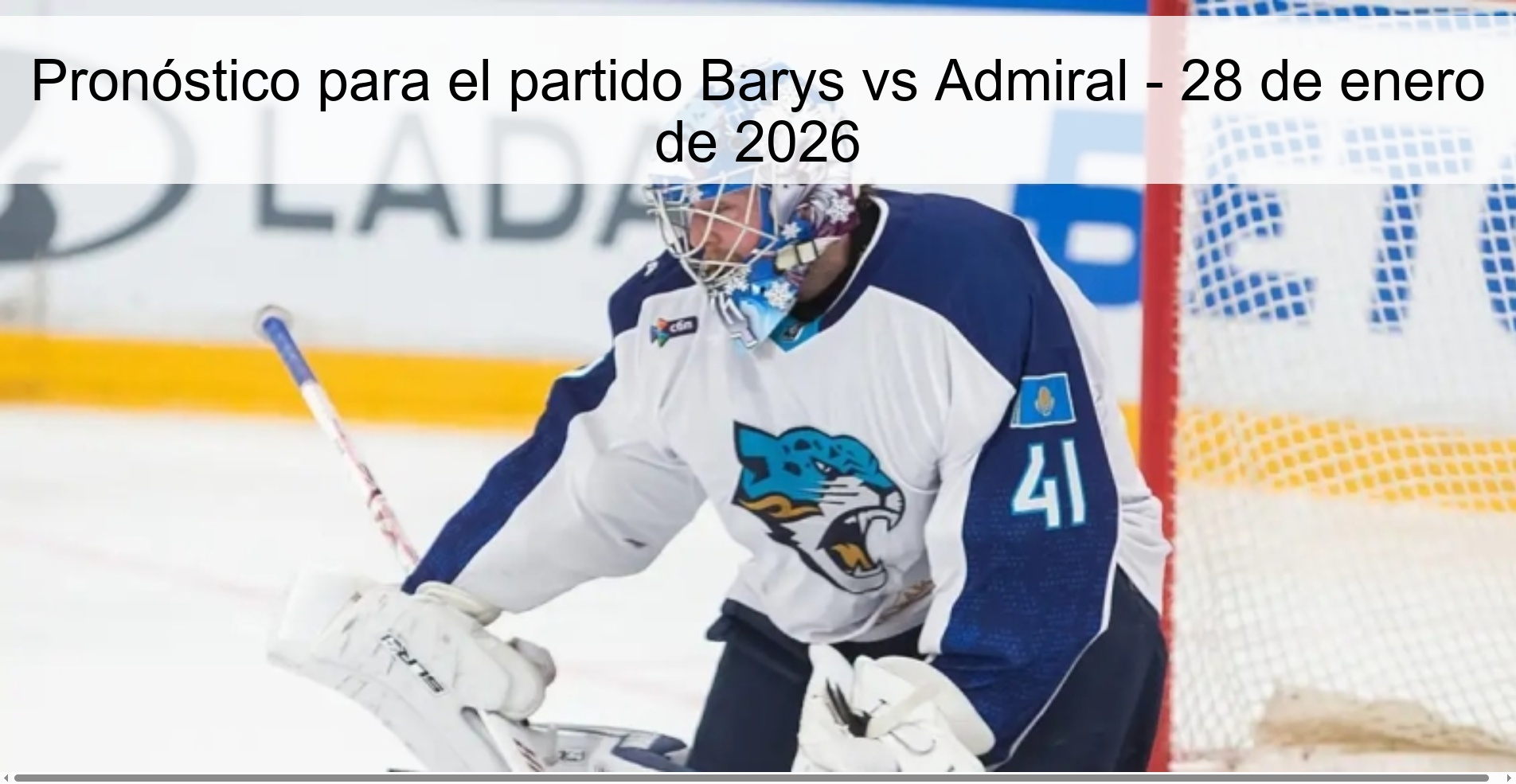 Prediction for the match Barys vs Admiral - January 28, 2026
