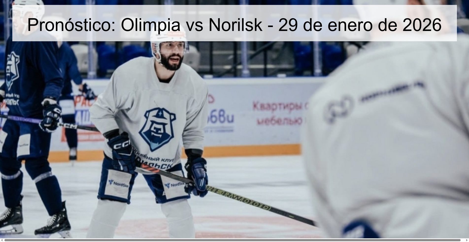 Prediction: Olimpia vs Norilsk – January 29, 2026