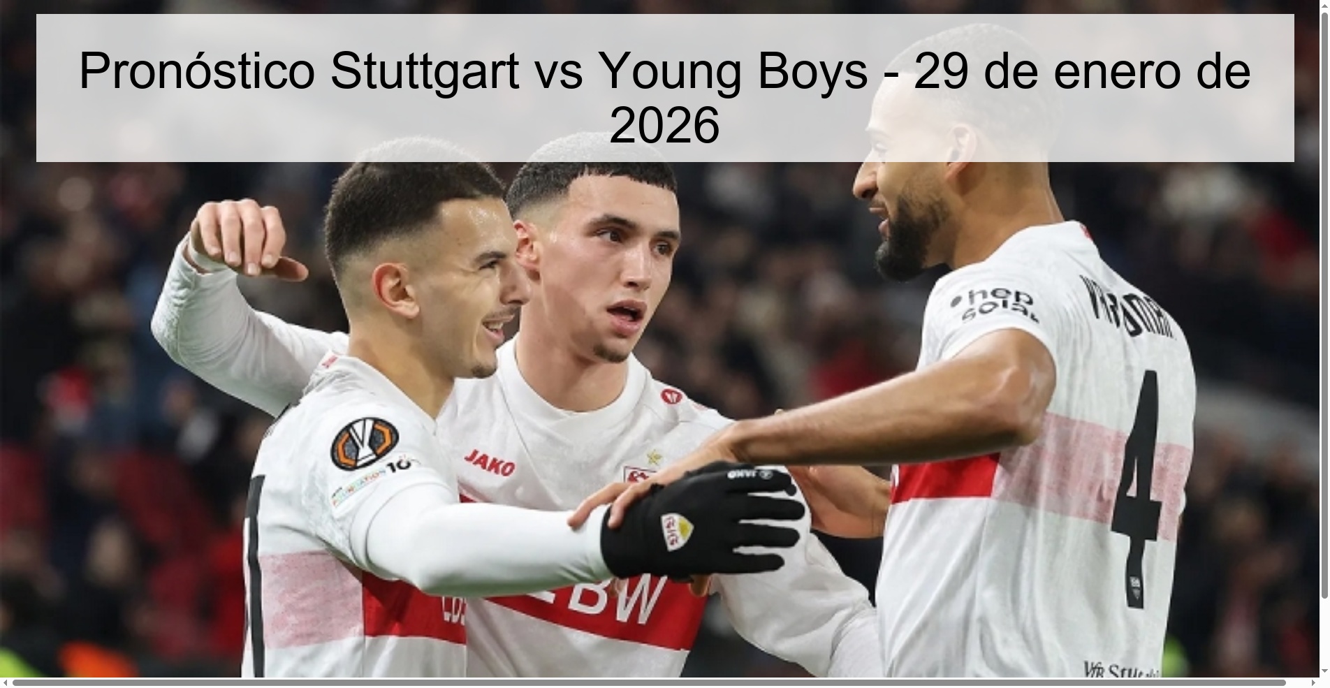 Stuttgart vs Young Boys Prediction – January 29, 2026