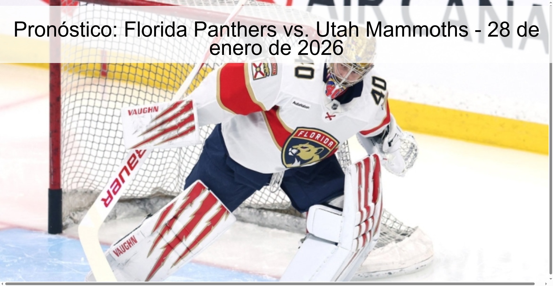 Prediction: Florida Panthers vs. Utah Mammoths – January 28, 2026