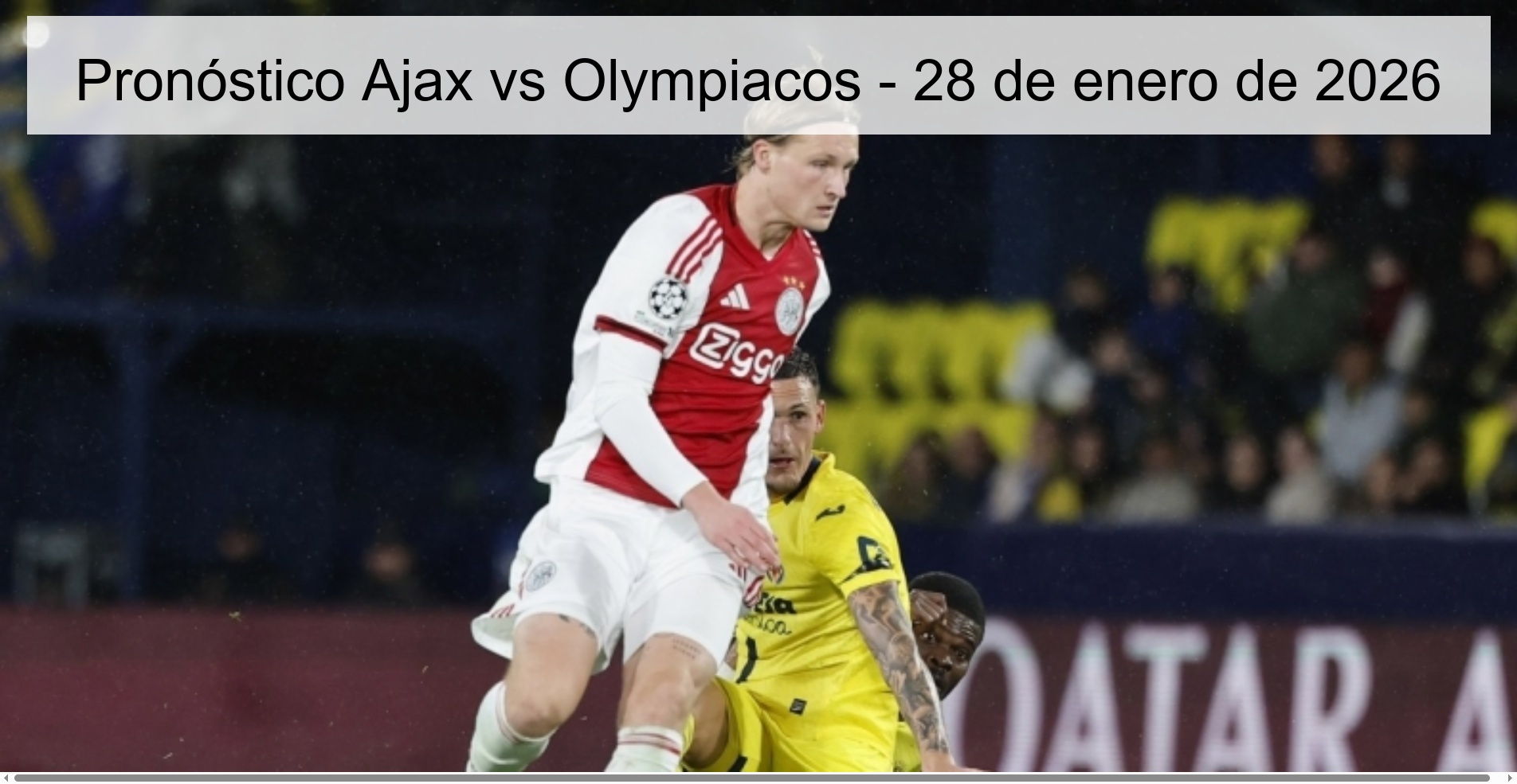 Ajax vs Olympiacos Prediction – January 28, 2026