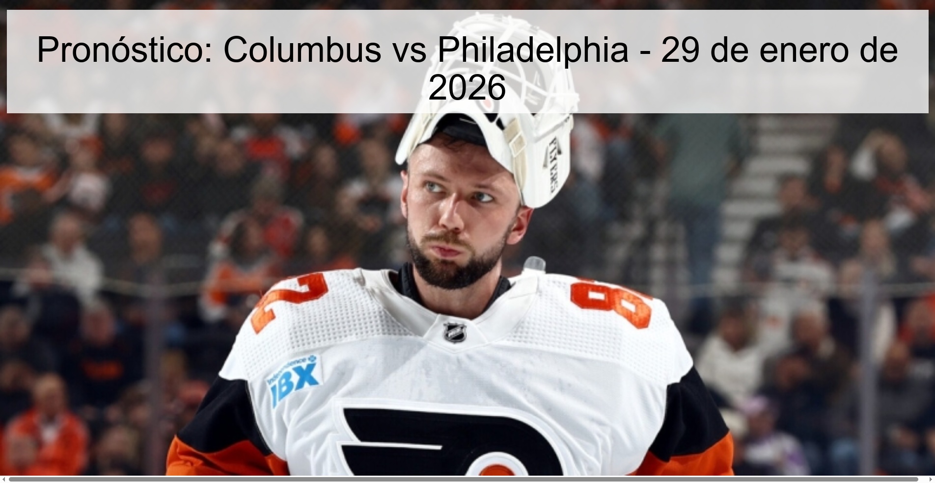 Pronóstico: Columbus vs Philadelphia - 29 de enero de 2026