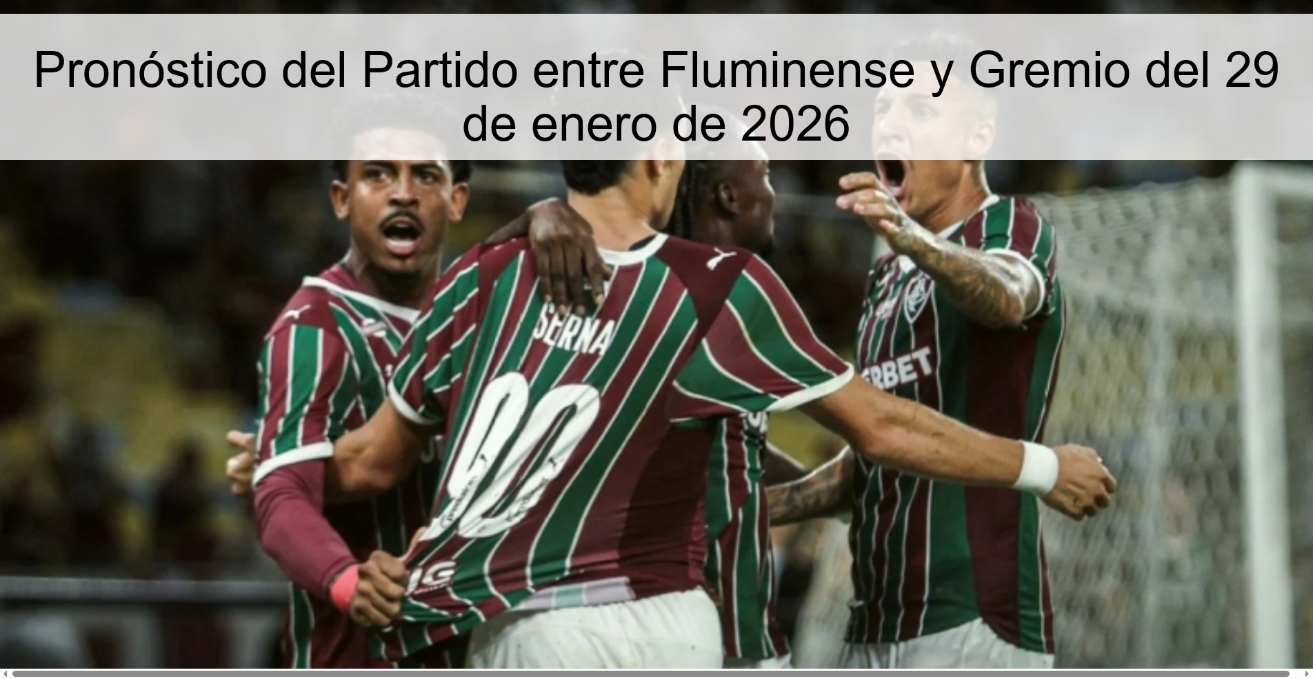 Prediction of the Match between Fluminense and Gremio on January 29, 2026