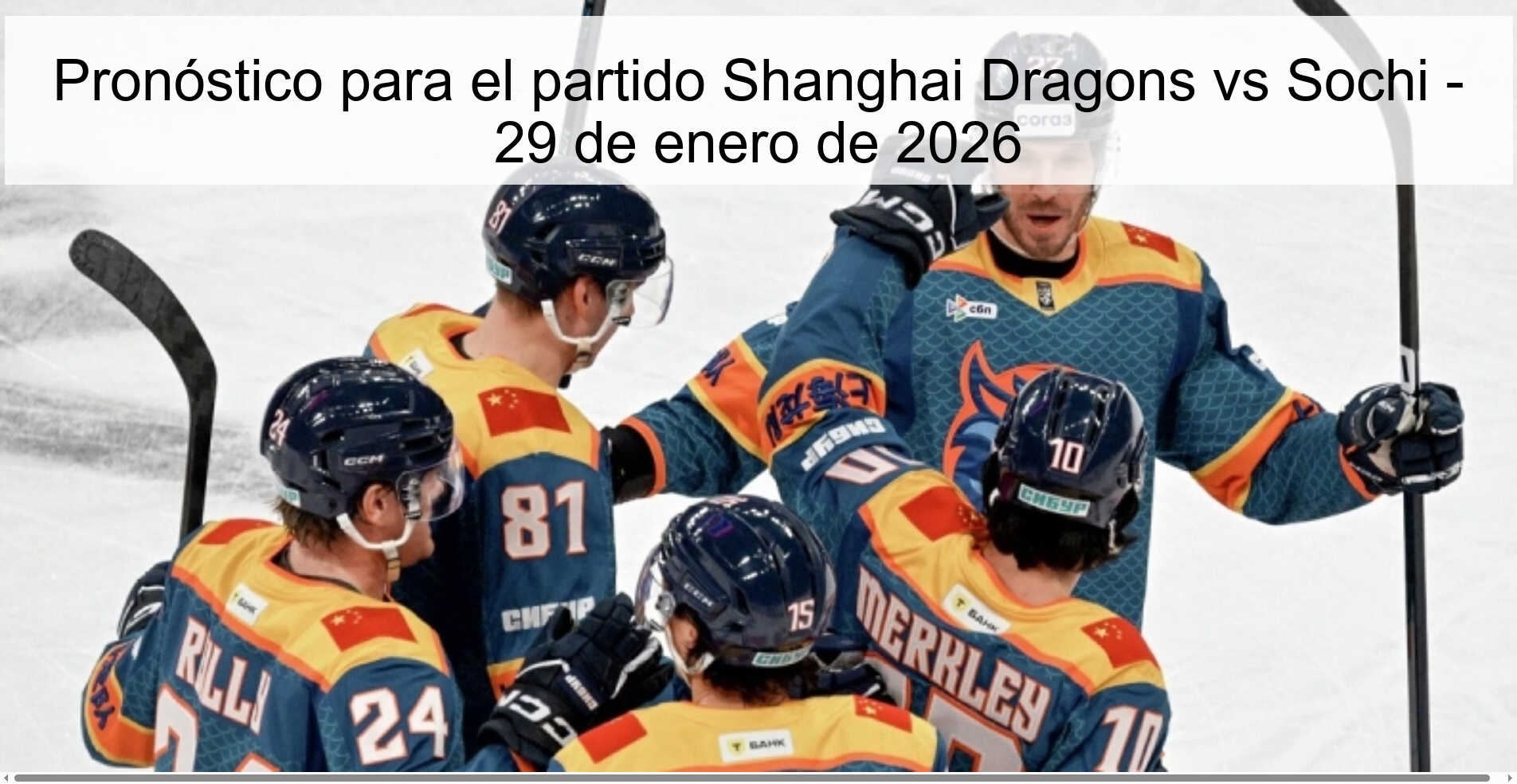 Pronóstico para el partido Shanghai Dragons vs Sochi - 29 de enero de 2026