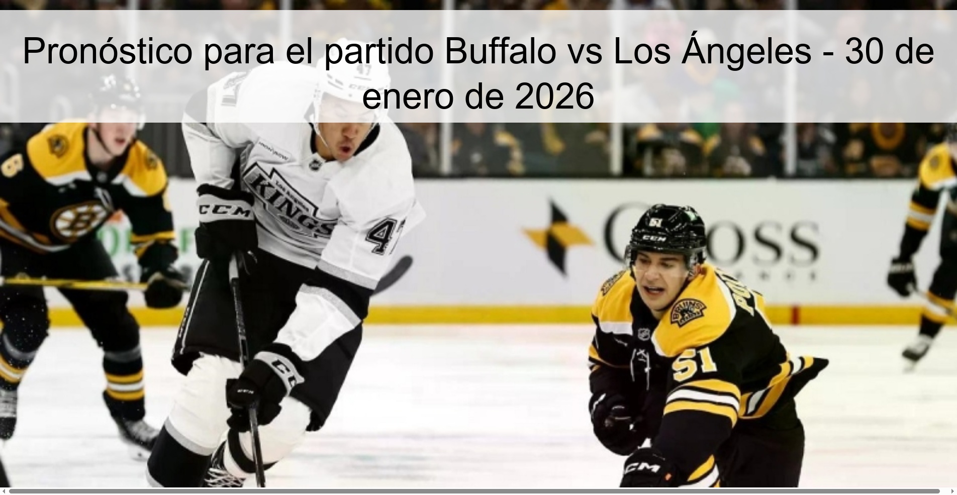 Prediction for the Buffalo vs Los Angeles match – January 30, 2026 Prediction for the Buffalo vs Los Angeles match – January 30, 2026