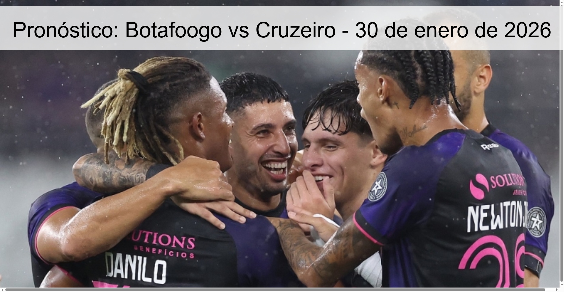 Pronóstico: Botafoogo vs Cruzeiro - 30 de enero de 2026