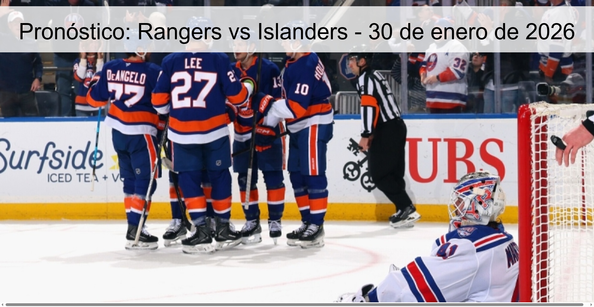 Pronóstico: Rangers vs Islanders - 30 de enero de 2026