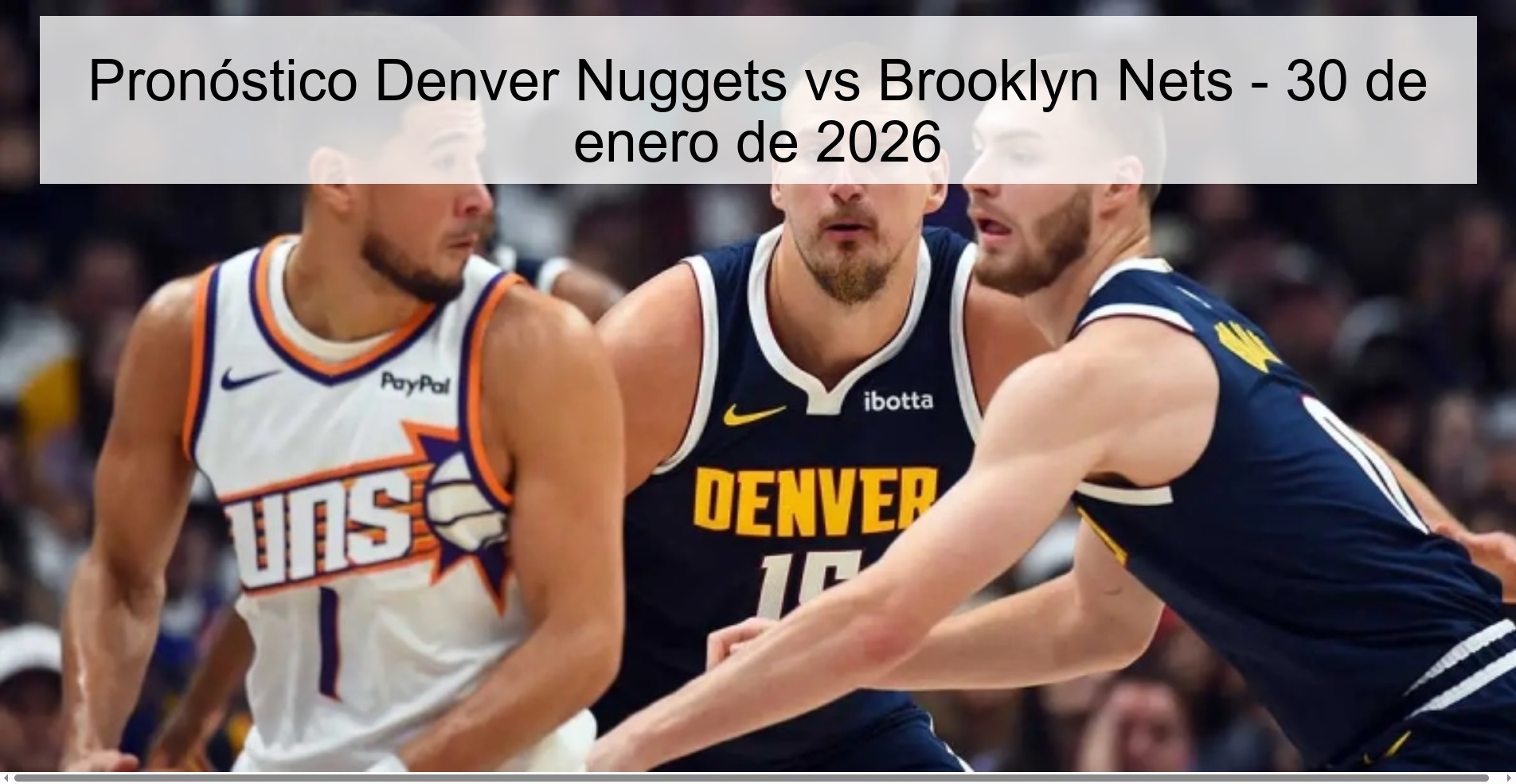 Denver Nuggets vs Brooklyn Nets Prediction – January 30, 2026