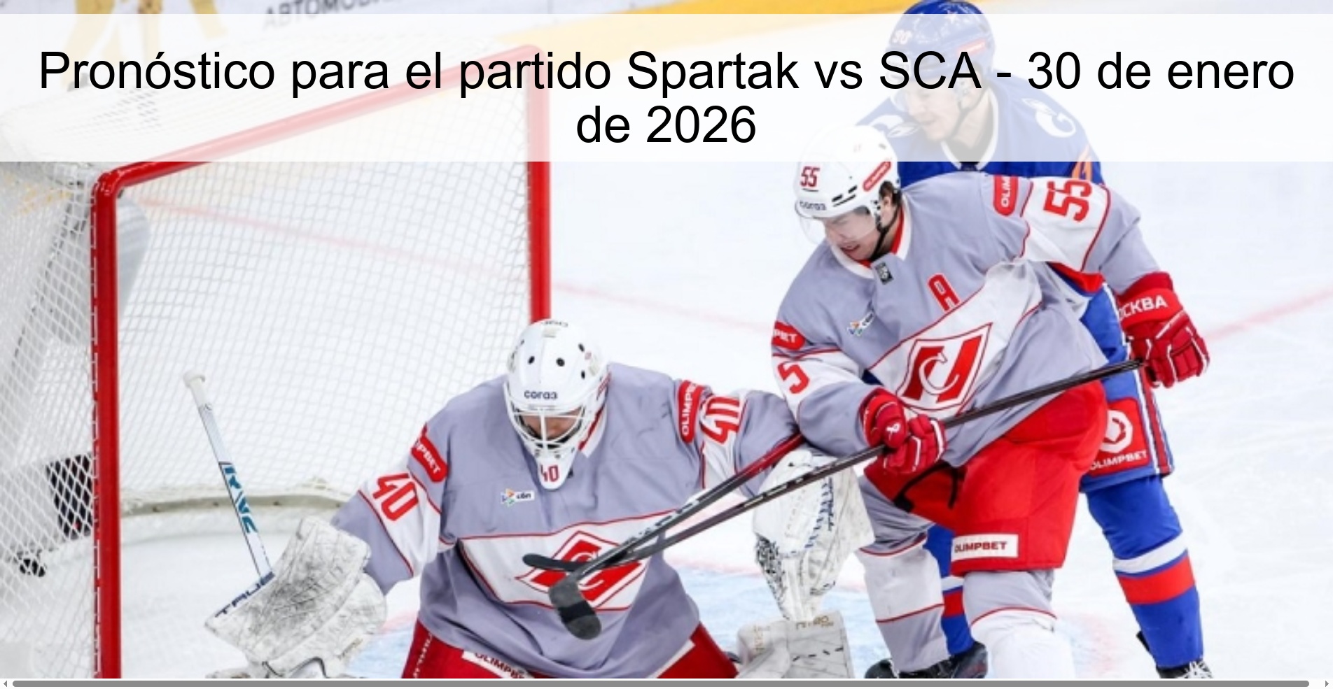Prediction for the match Spartak vs SCA - January 30, 2026