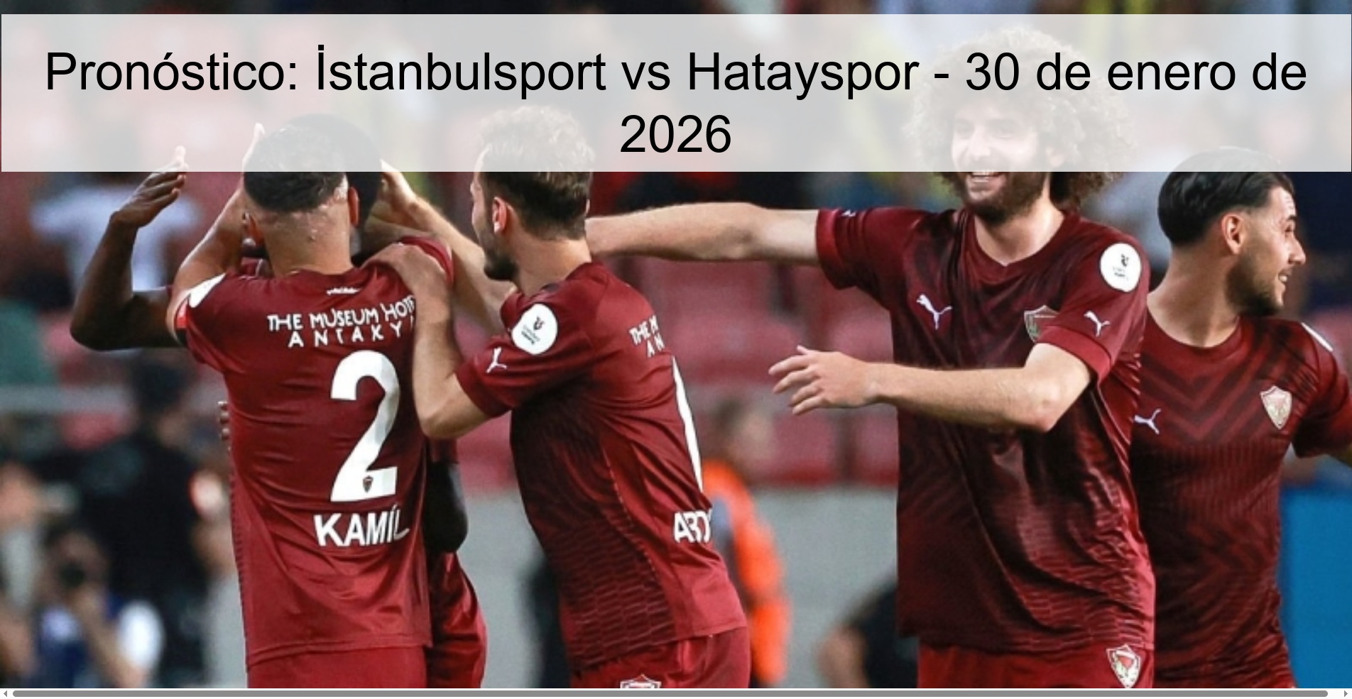 Prediction: İstanbulsport vs Hatayspor – January 30, 2026