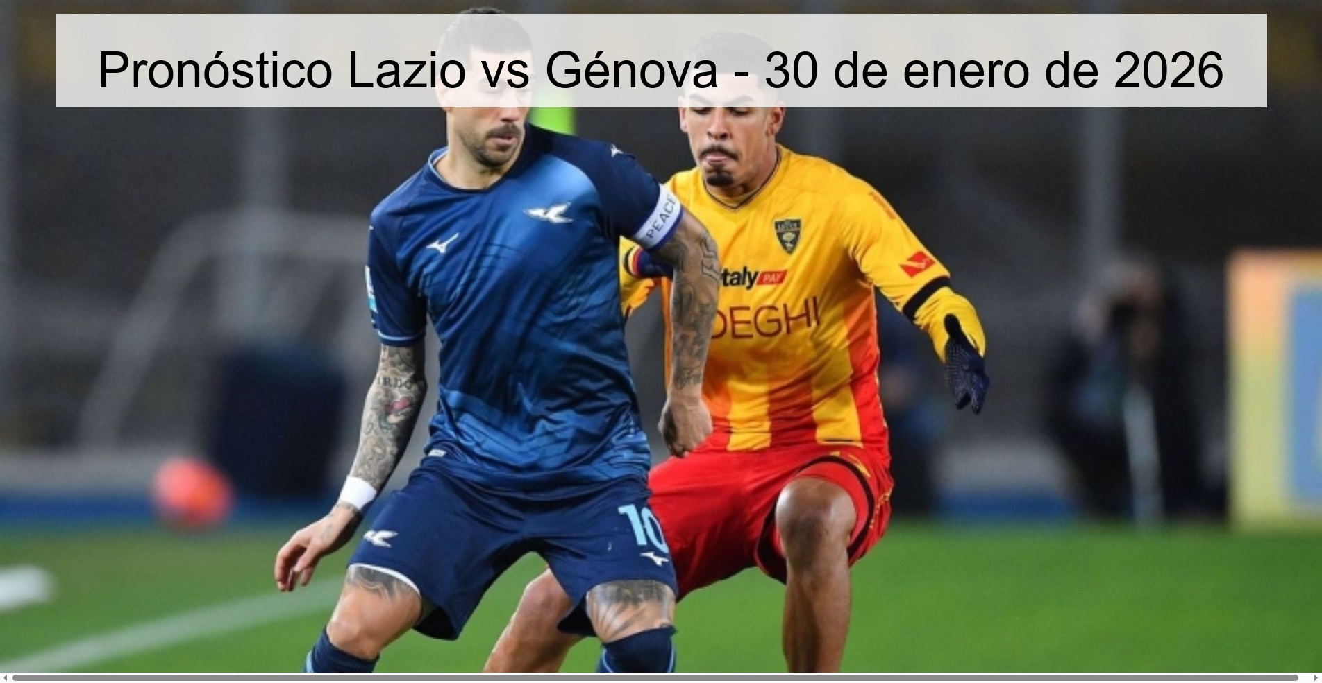 Lazio vs Genoa Prediction – January 30, 2026