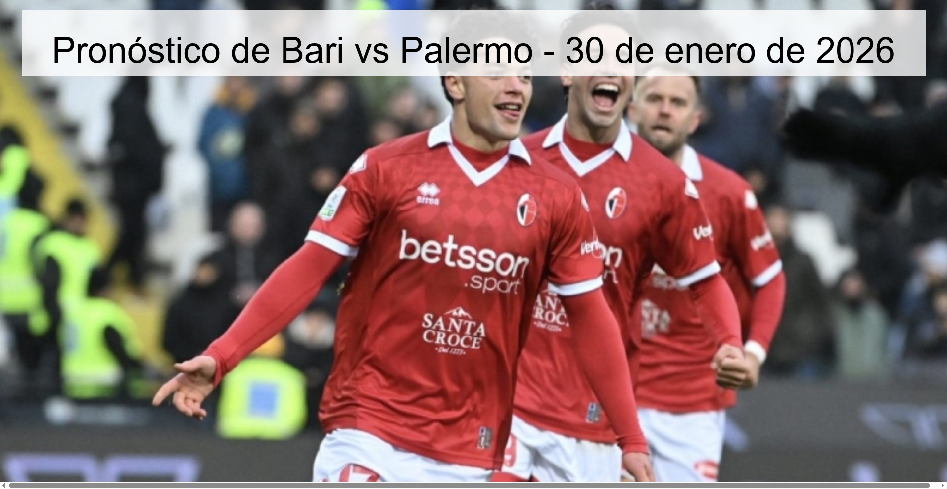 Bari vs Palermo Prediction – January 30, 2026