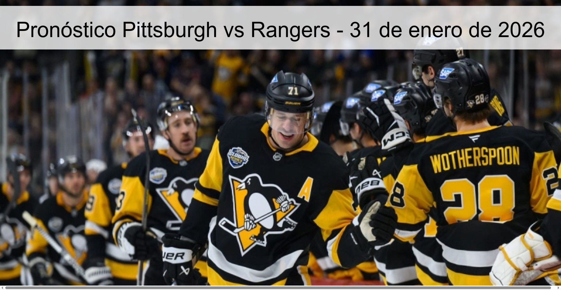 Pittsburgh vs Rangers Prediction – January 31, 2026