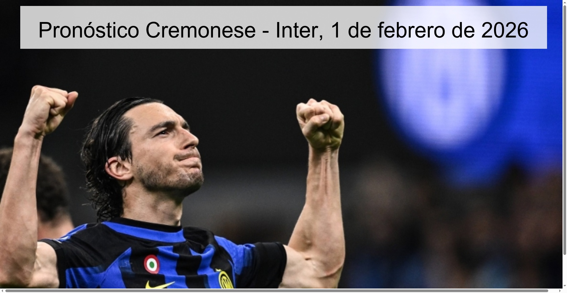 Cremonese vs Inter Prediction, February 1, 2026