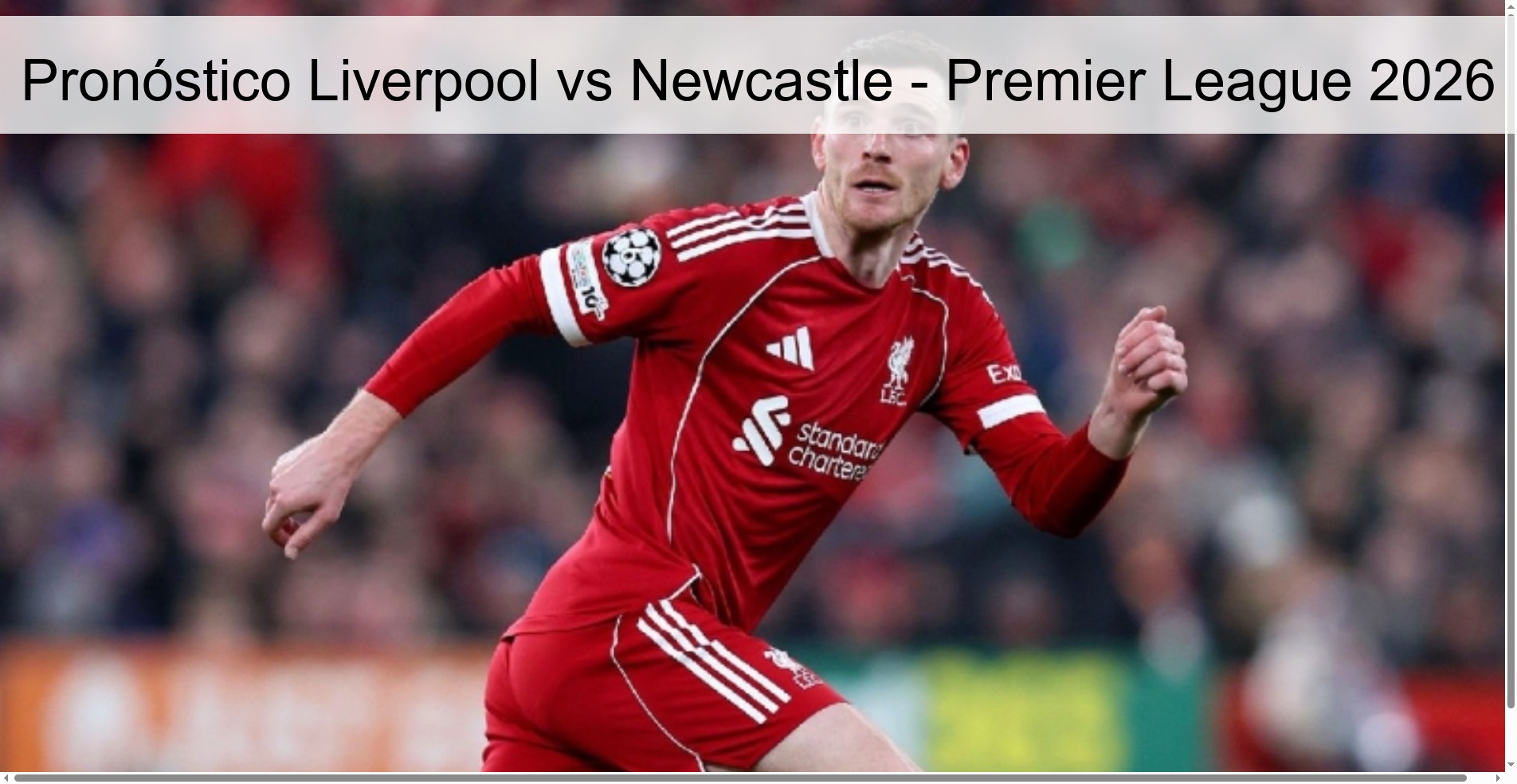 Liverpool vs Newcastle Prediction - Premier League 2026 Liverpool vs Newcastle Prediction - Premier League 2026