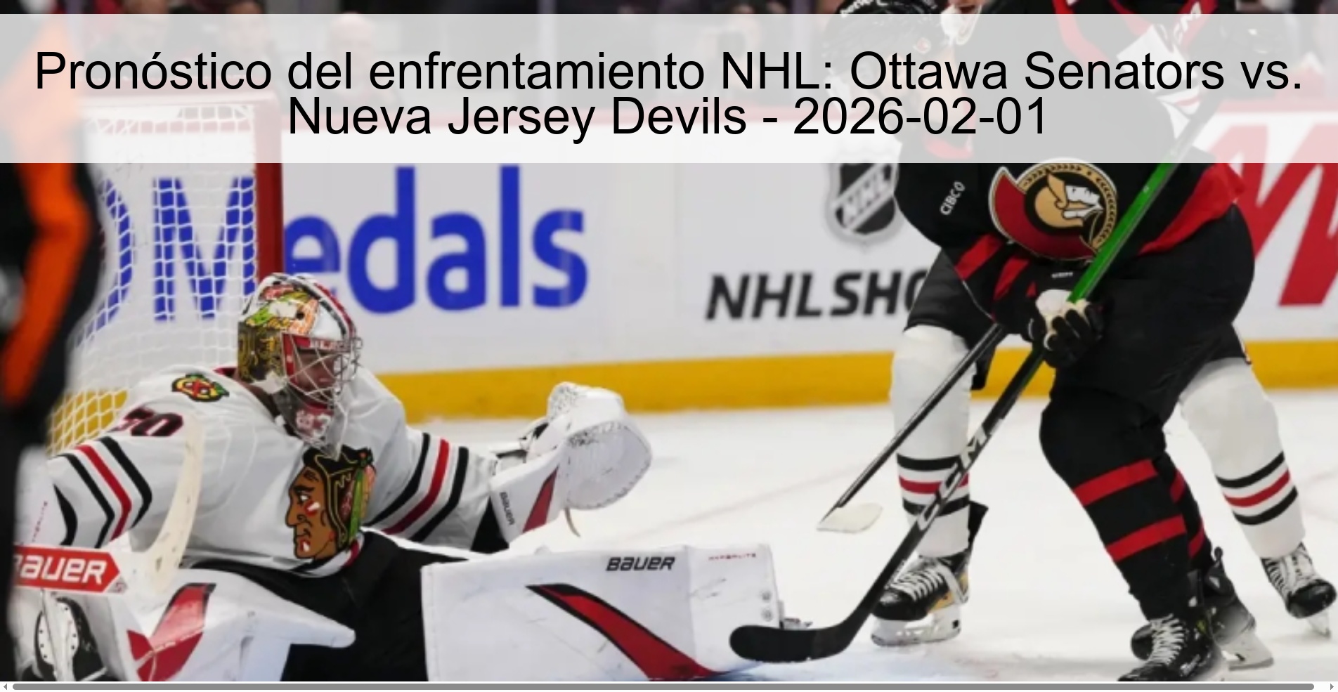 Pronóstico del enfrentamiento NHL: Ottawa Senators vs. Nueva Jersey Devils - 2026-02-01