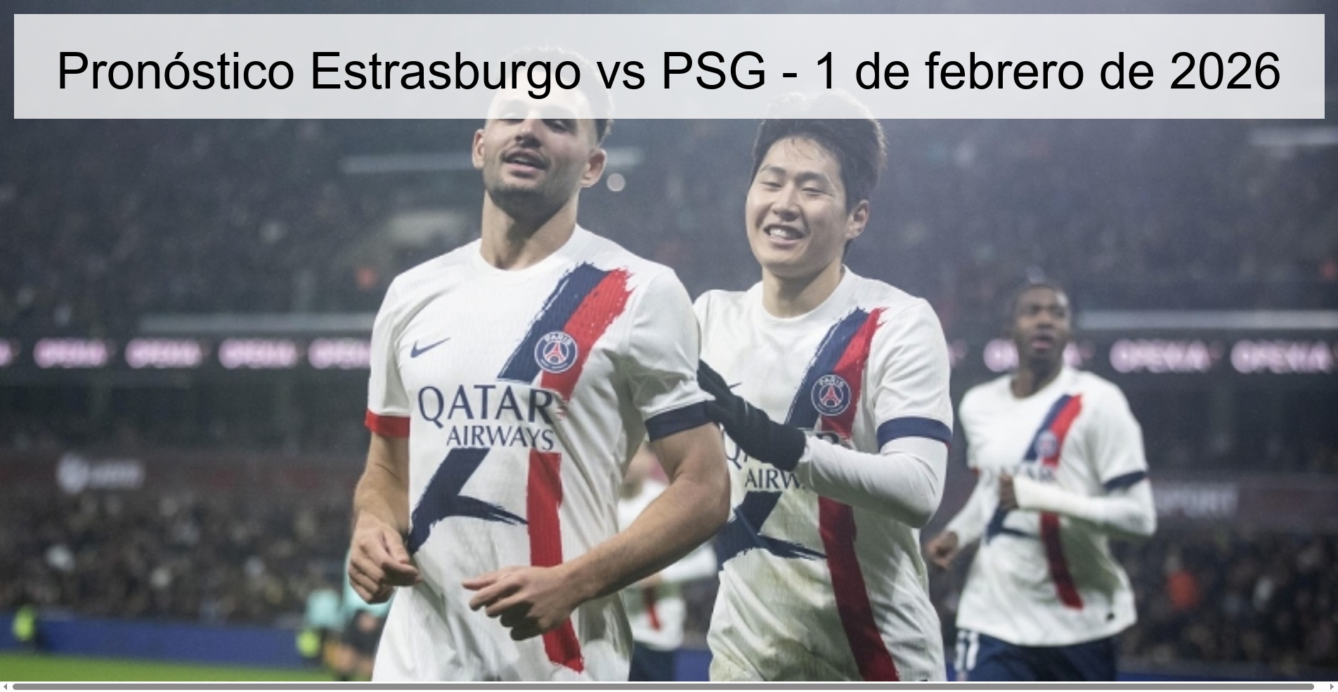 Strasbourg vs PSG Prediction – February 1, 2026
