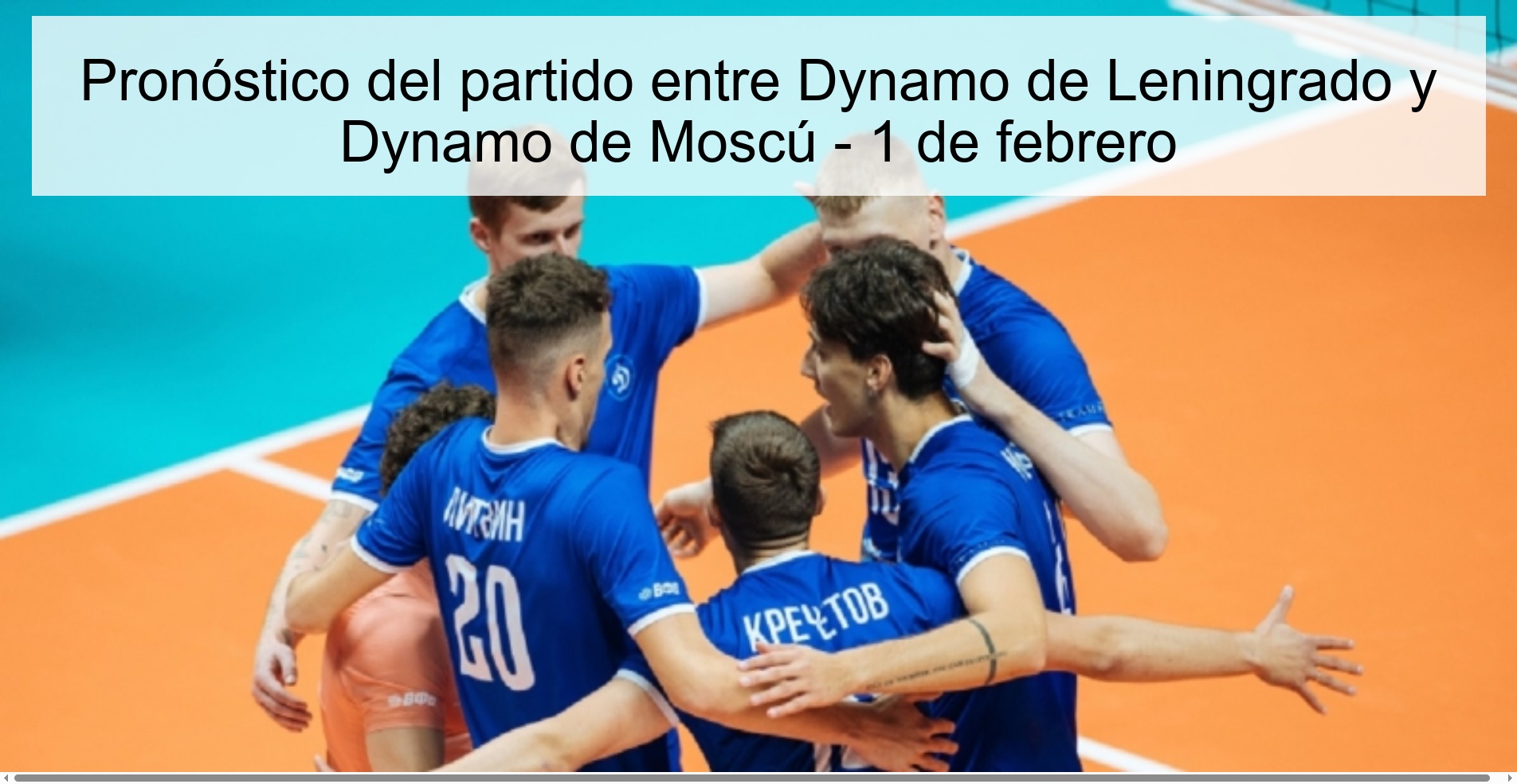 Prediction of the match between Dynamo Leningrad and Dynamo Moscow - February 1 Prediction of the match between Dynamo Leningrad and Dynamo Moscow - February 1