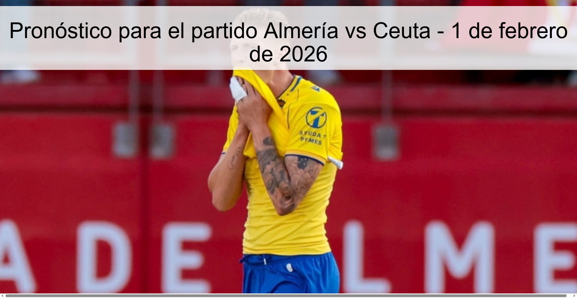 Prediction for the match Almería vs Ceuta - February 1, 2026