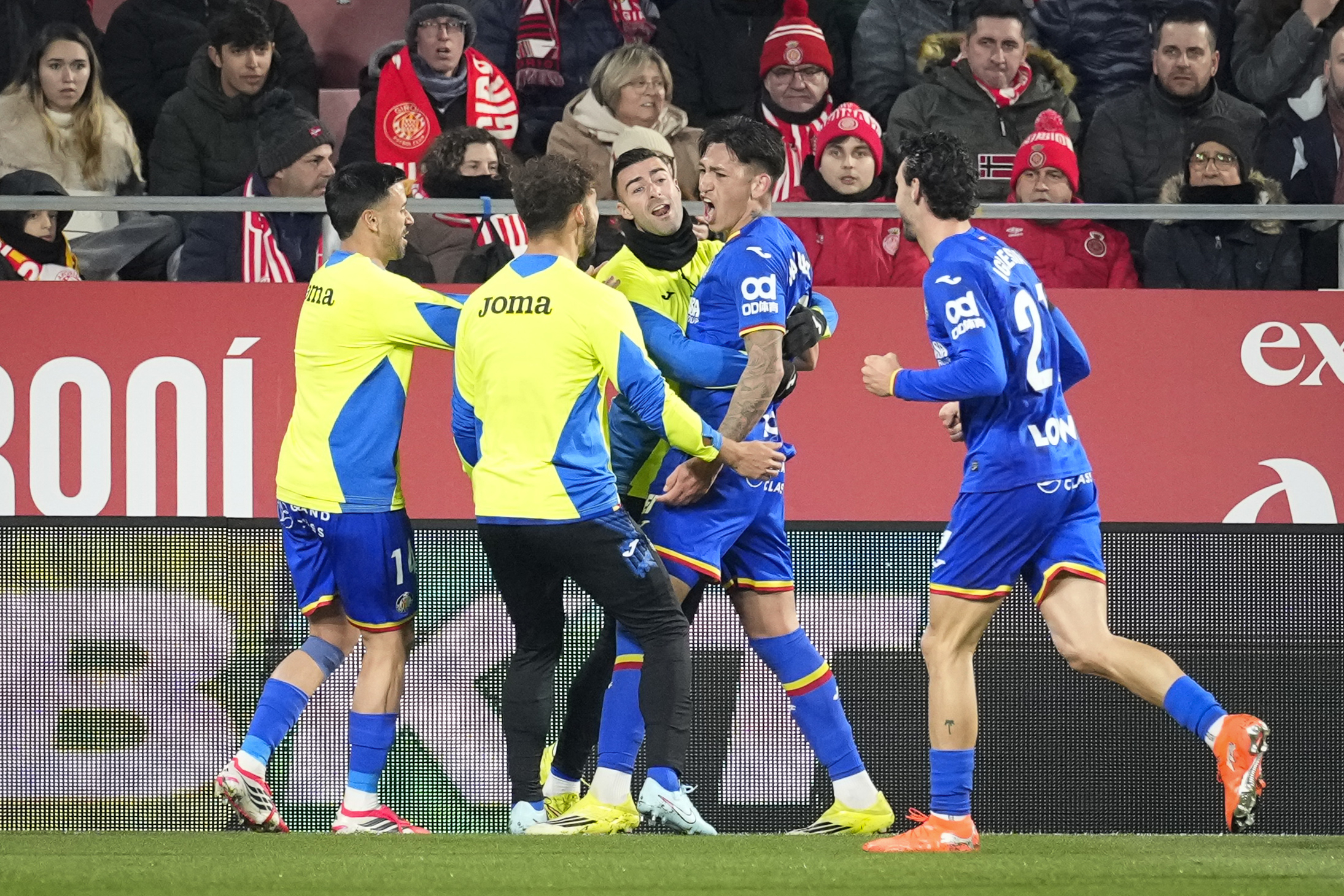 Getafe and the pain of a draw: Juan Iglesias reacts after the game against Girona