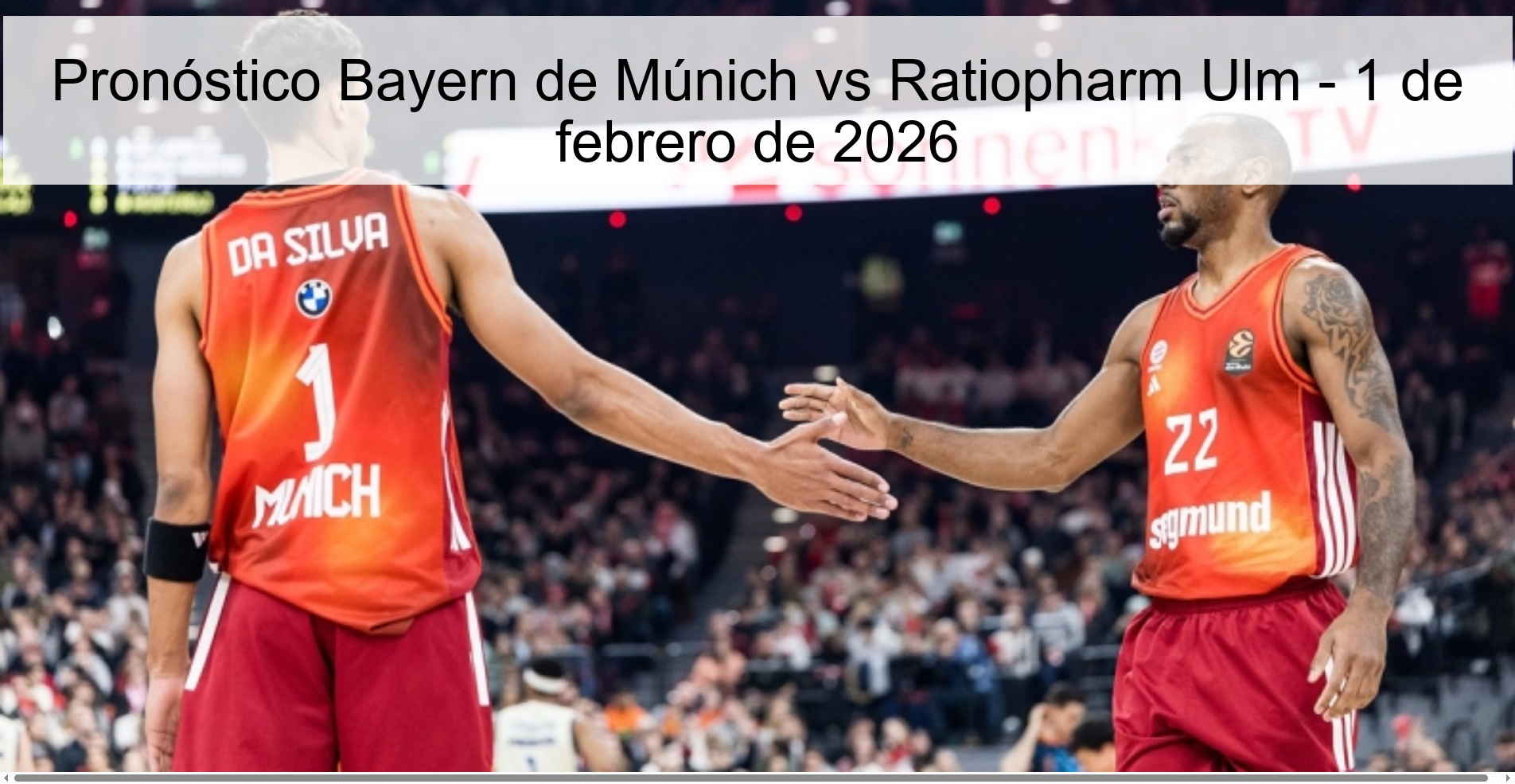 Bayern Munich vs Ratiopharm Ulm Prediction – February 1, 2026