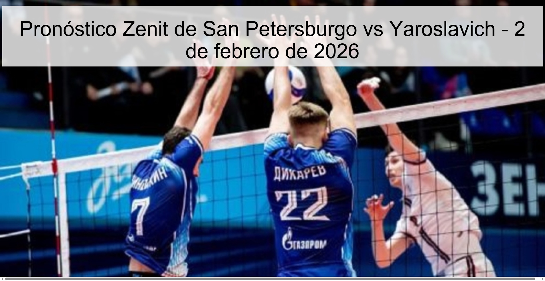 Zenit Saint Petersburg vs Yaroslavich Prediction – February 2, 2026